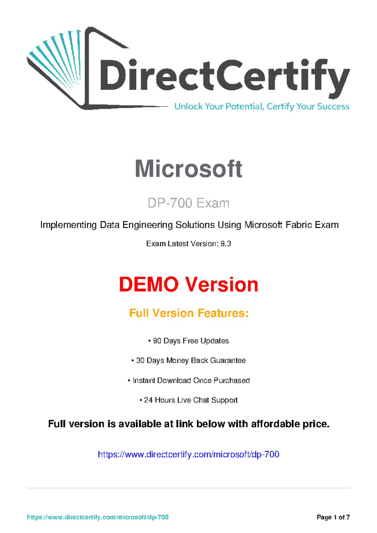 DP-700 - Microsoft Exam Practice Test for Data Engineering Solutions ...