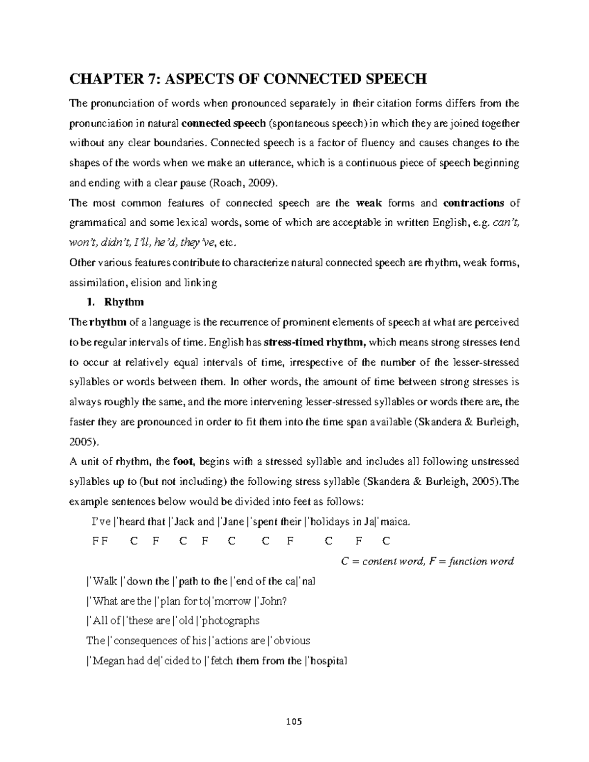 CHAPTER 7: ASPECTS OF CONNECTED SPEECH (PHONO) - Studocu