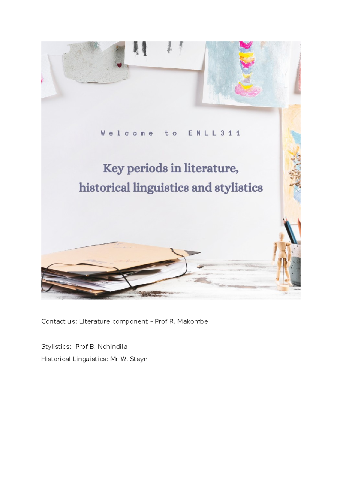 ENLL 311 Module - Summary English Language - ENFI111 - Contact us ...