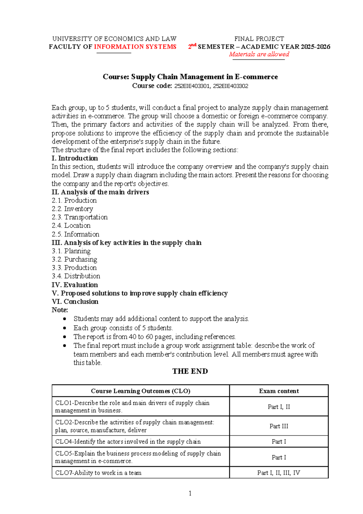 SCM 252EIE403301/252EIE403302 Final Project Guidelines for 2nd Semester ...