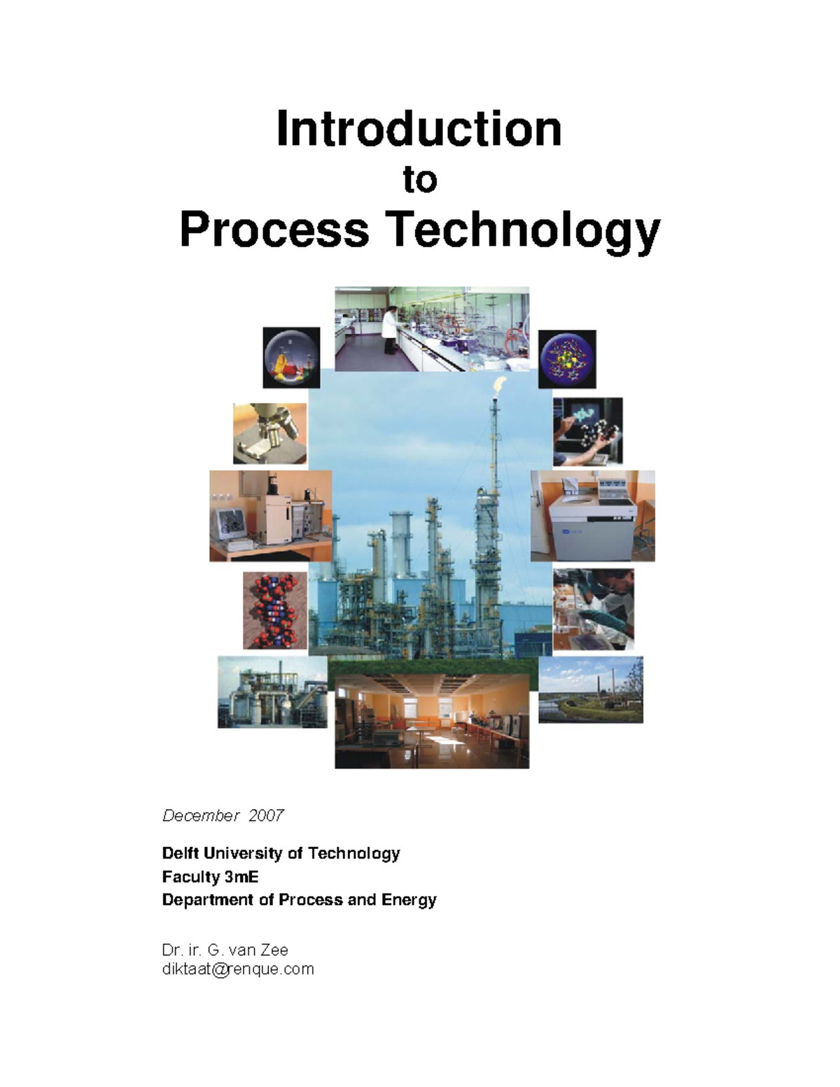 Introduction to Process Technology: Lecture Notes for WB4201 - Studeersnel