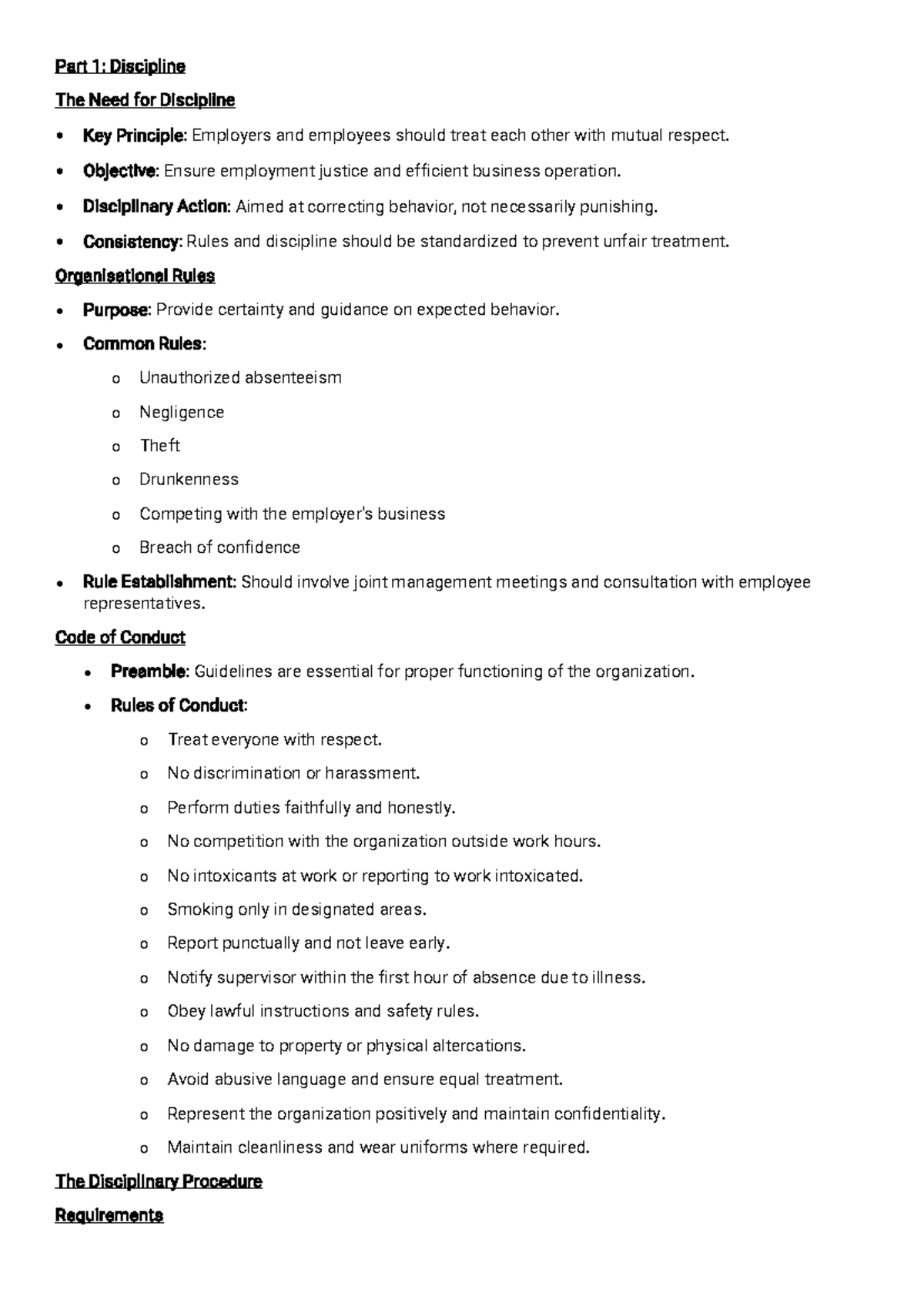 LARM 321 SU 3-4: Understanding Discipline and Dismissal Procedures ...