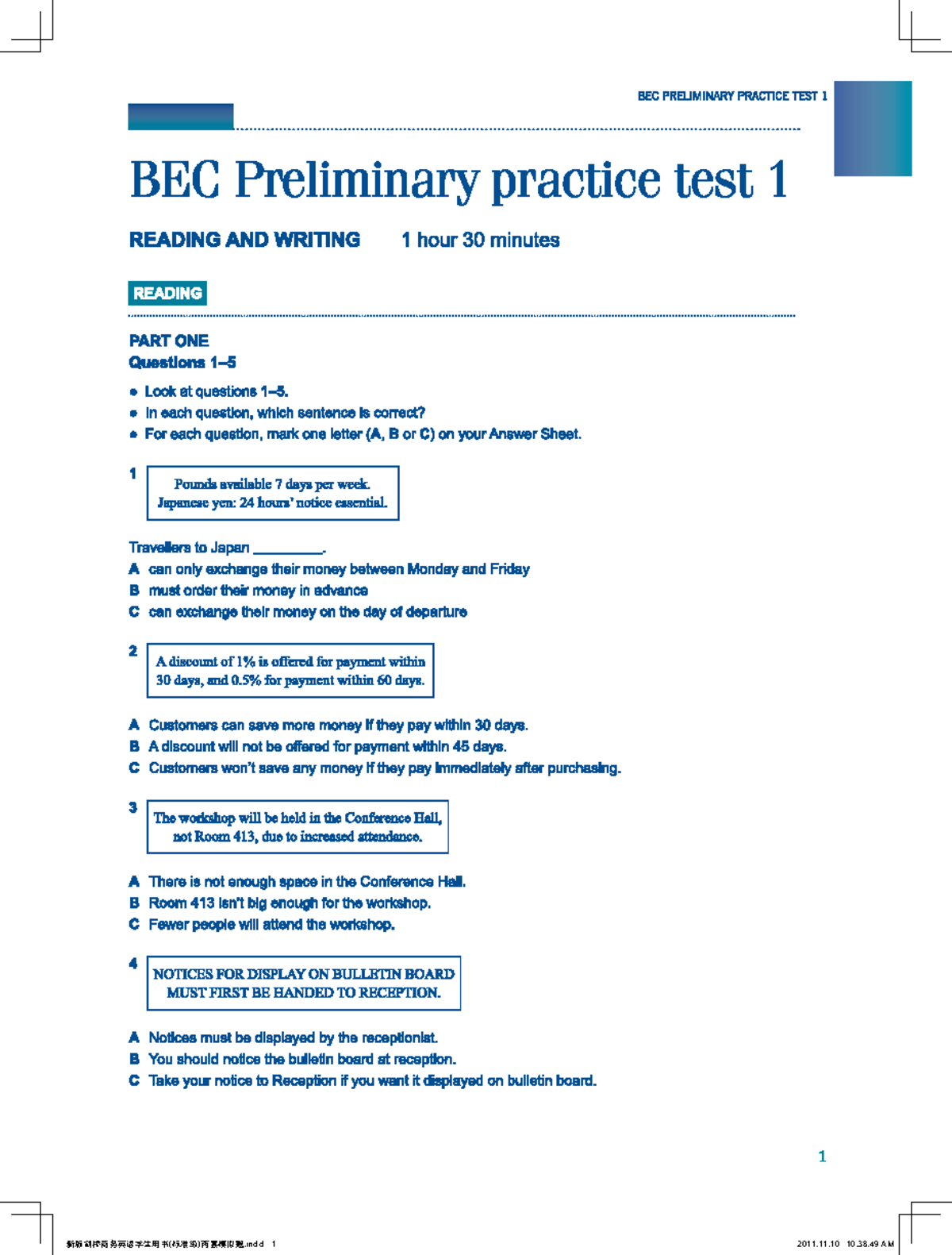 BEC Test 0 Overview and Study Guide - Studocu