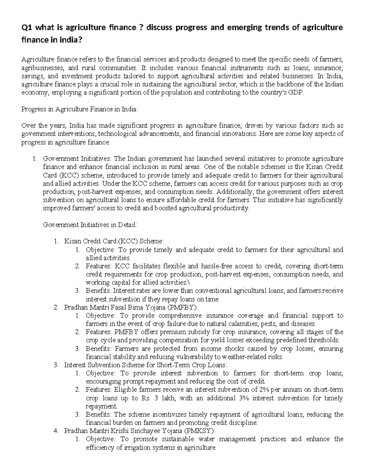 Agriculture Finance in India: Progress, Trends, and Institutional ...