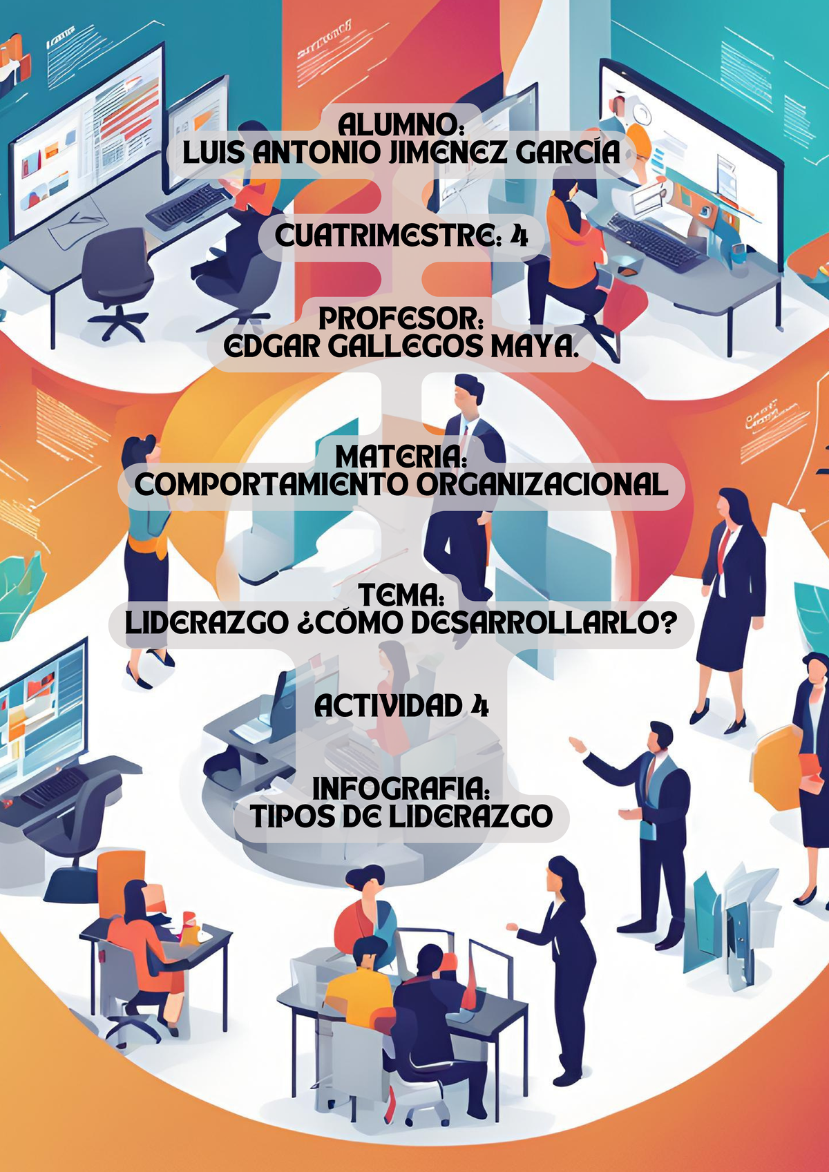 Infografía sobre Liderazgo: Tipos y Desarrollo en Comportamiento ...
