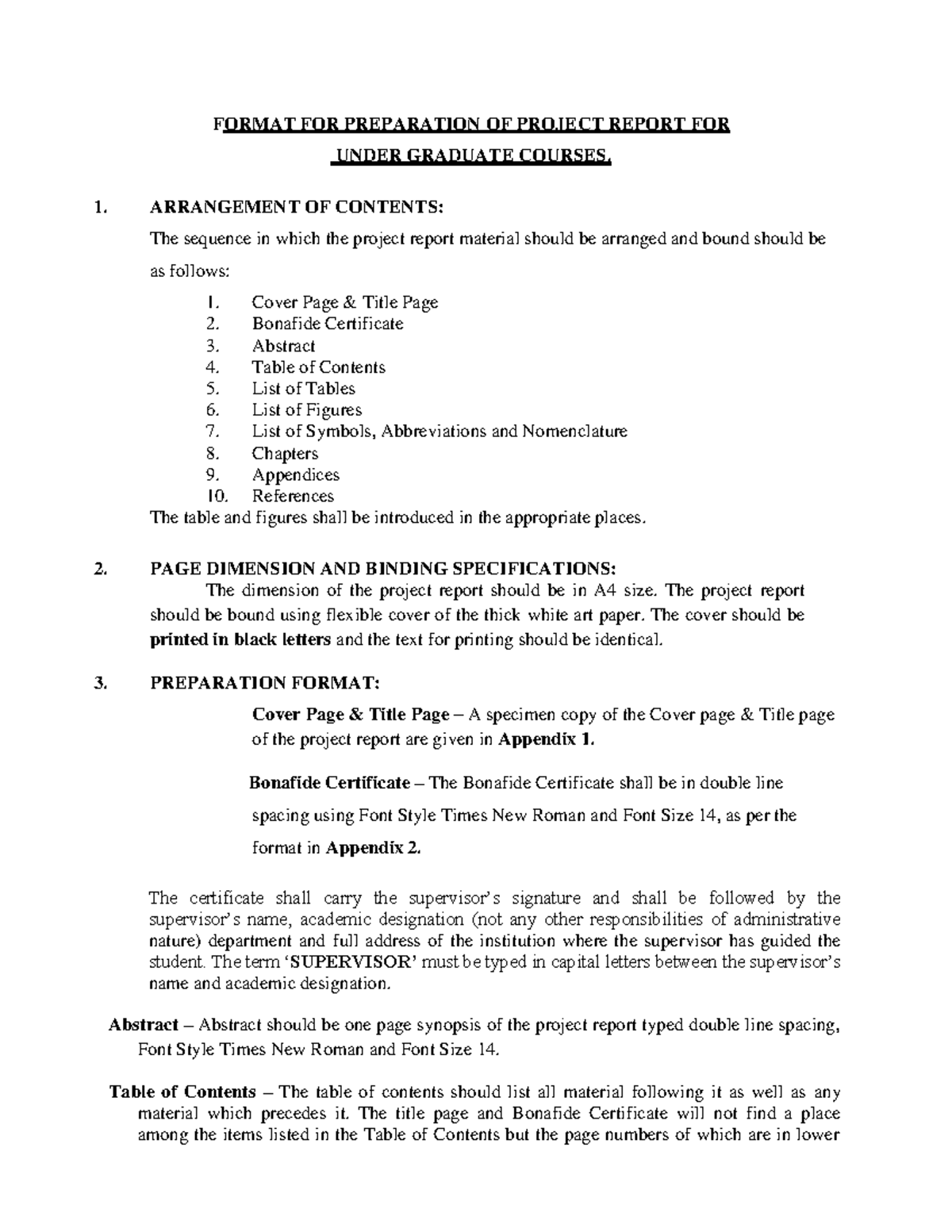 Project Report Format Guidelines for UG Courses - Studocu