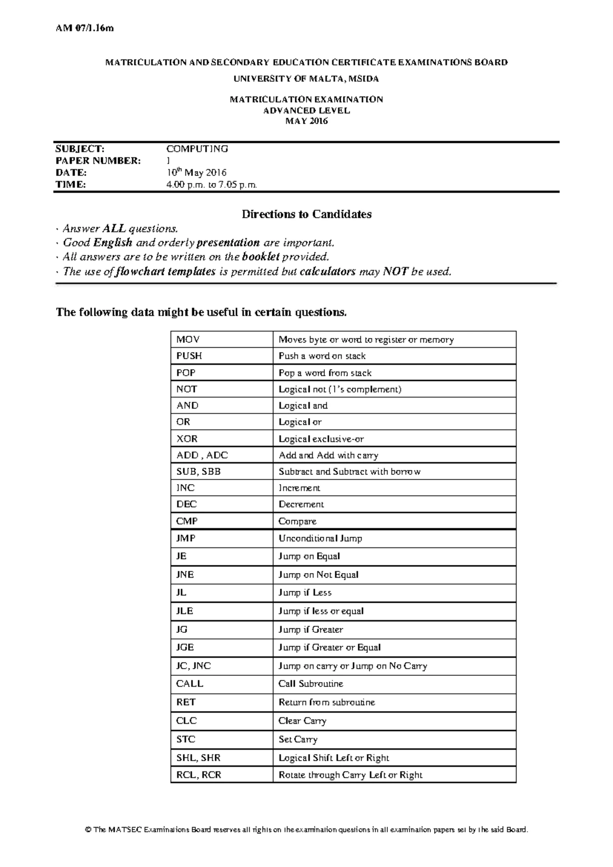 IM01.20m Accounting Intermediate Matriculation Exam Paper 2020 - Studocu