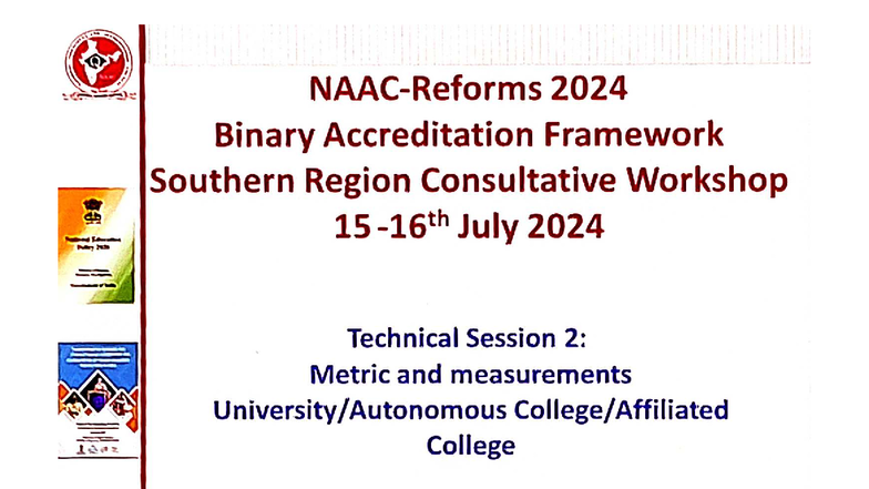 HA 2024 NAAC Reforms: Southern Region Consultative Workshop Insights ...