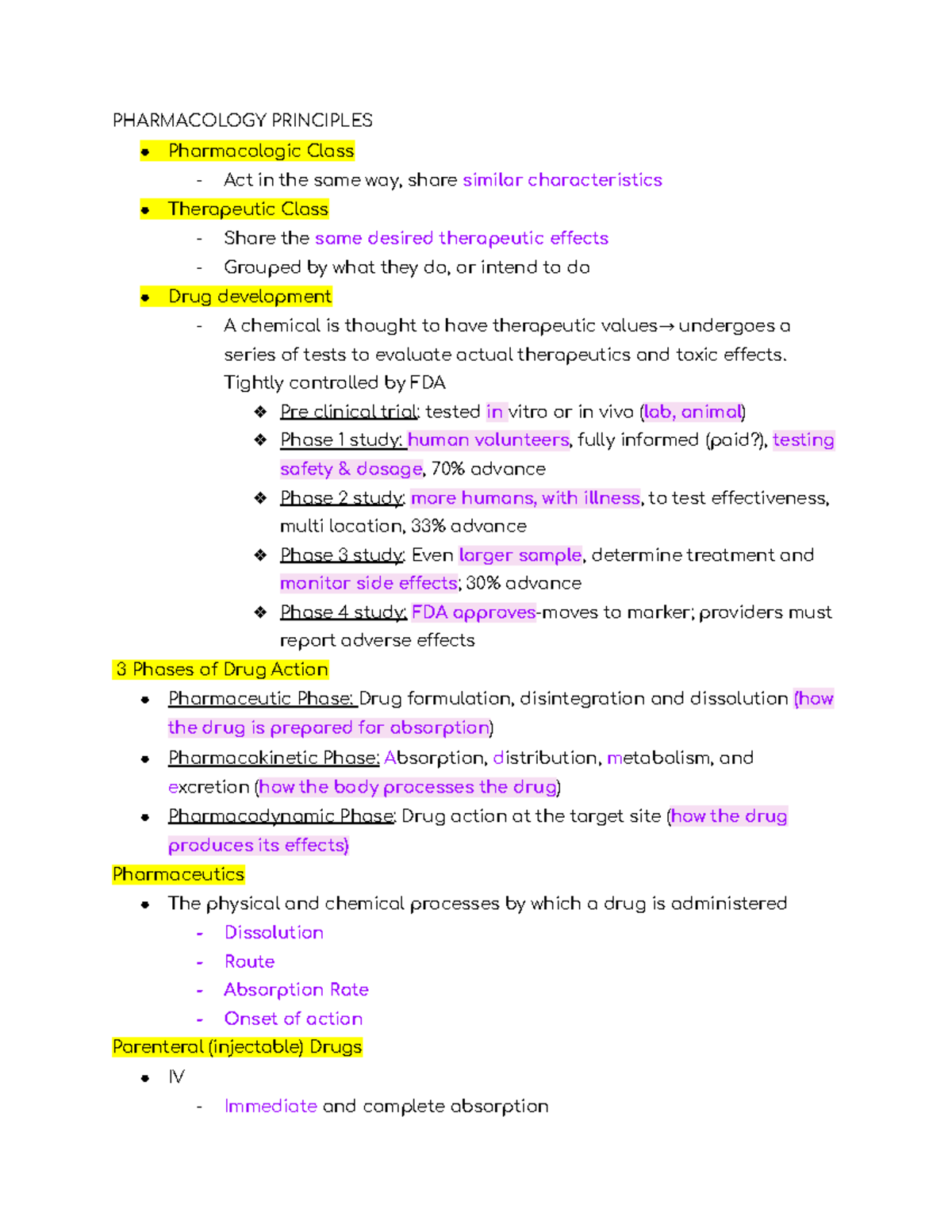 Pharm Test 1 - Exam 1: Key Pharmacology Principles and Drug Actions ...
