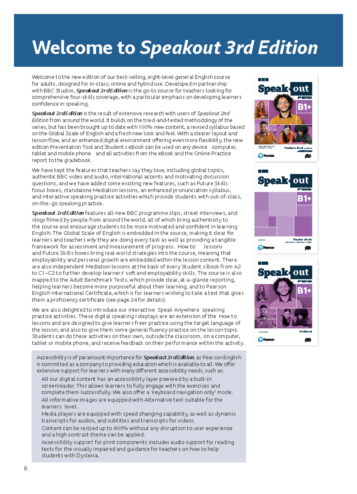 Speakout 3rd Edition B1+ Teacher’s Book Overview and Resources - Studocu
