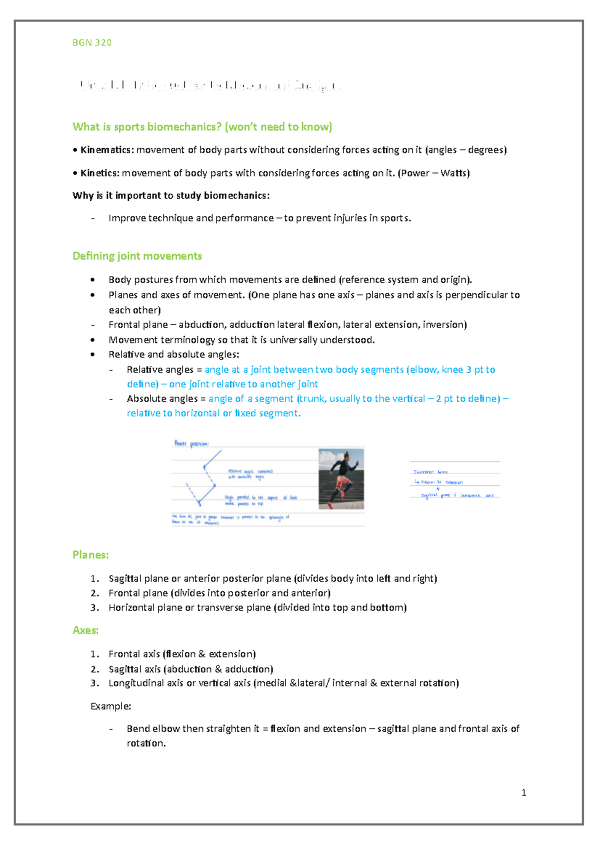 BGN 321 notes Unit 1 - BGN Unit 1 2nd semester - What is sports ...