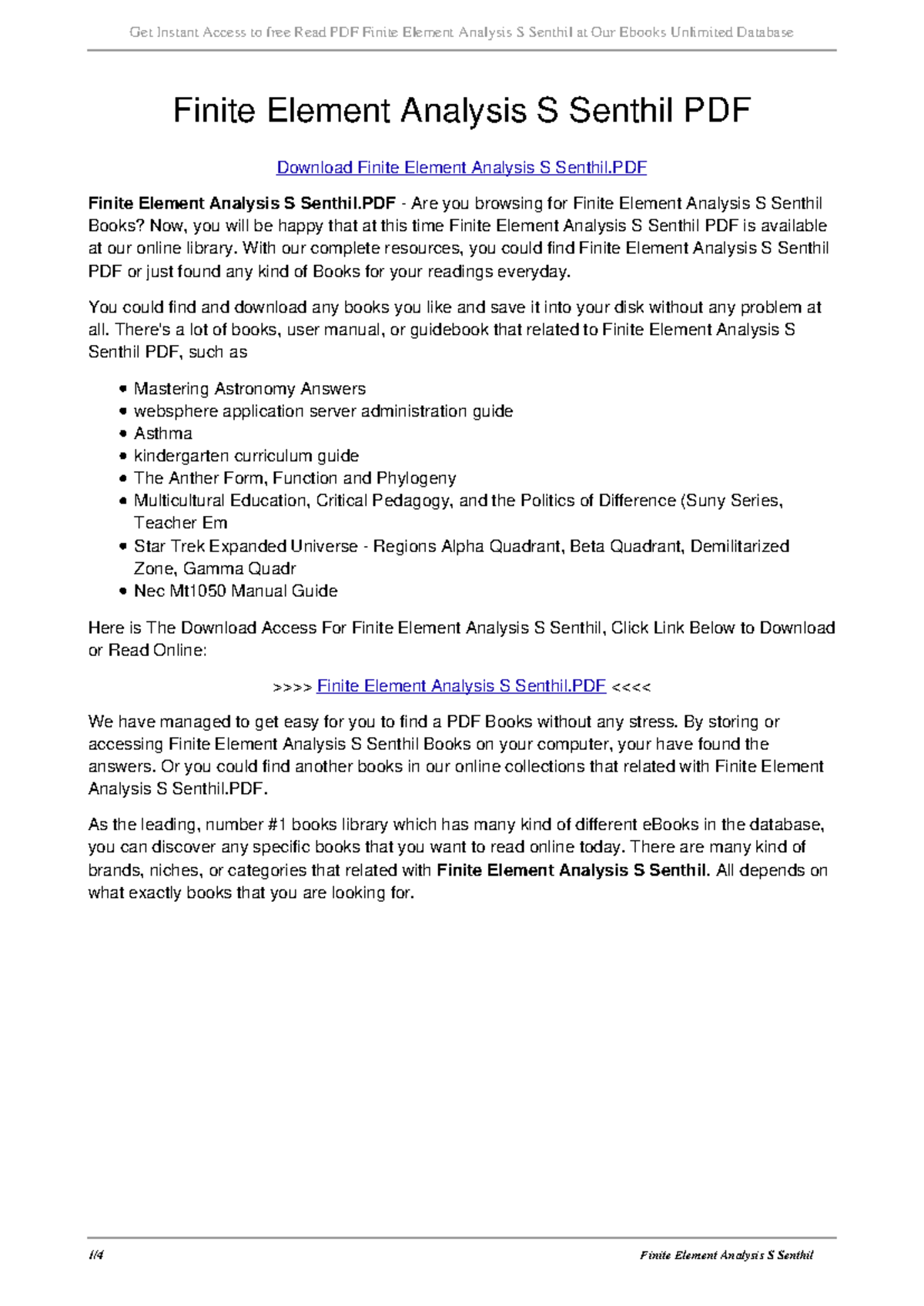 330414532 Finite Element Analysis - Study Resources and PDF Guide - Studocu
