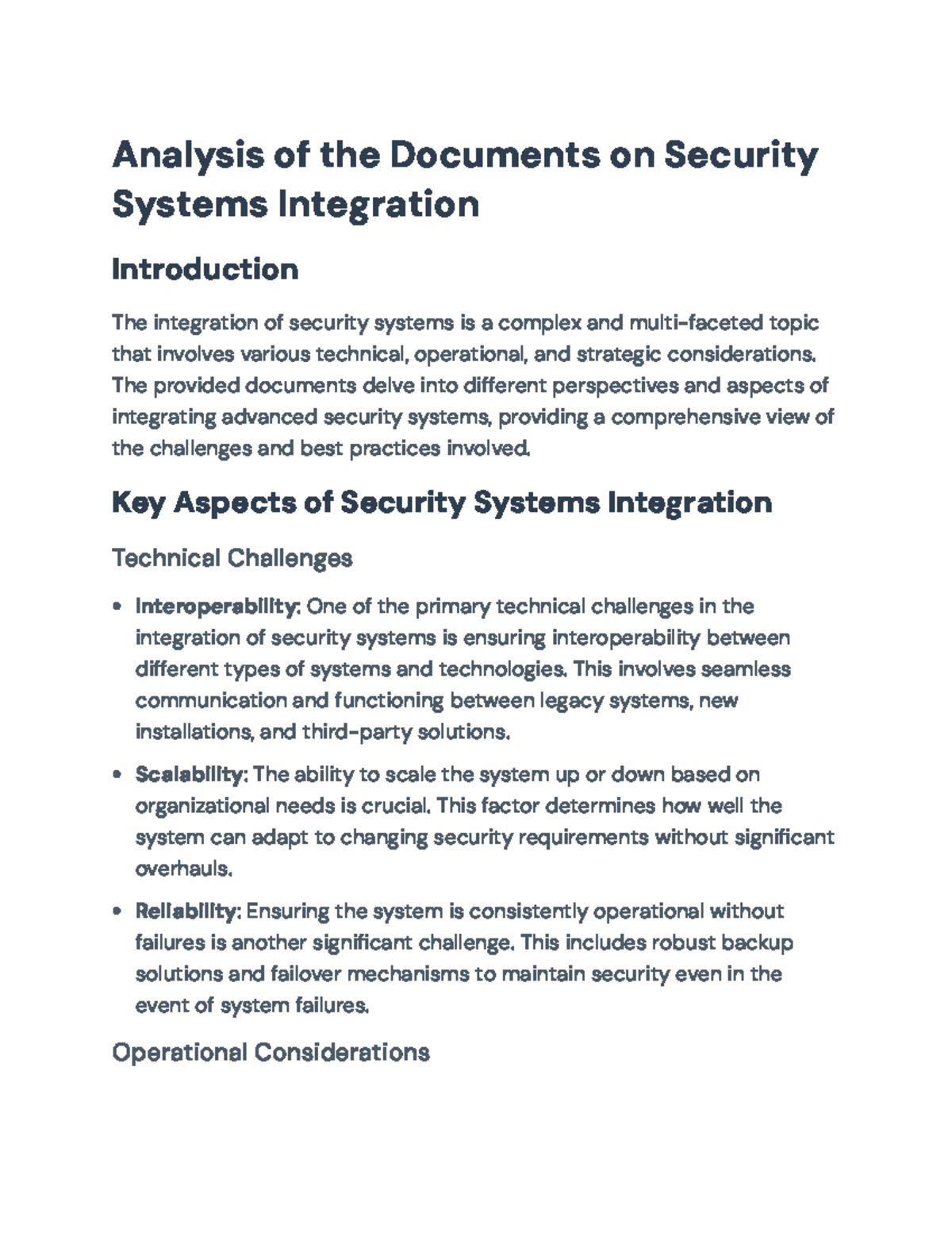Integration of Advanced Security Systems: Challenges and Best Practices ...