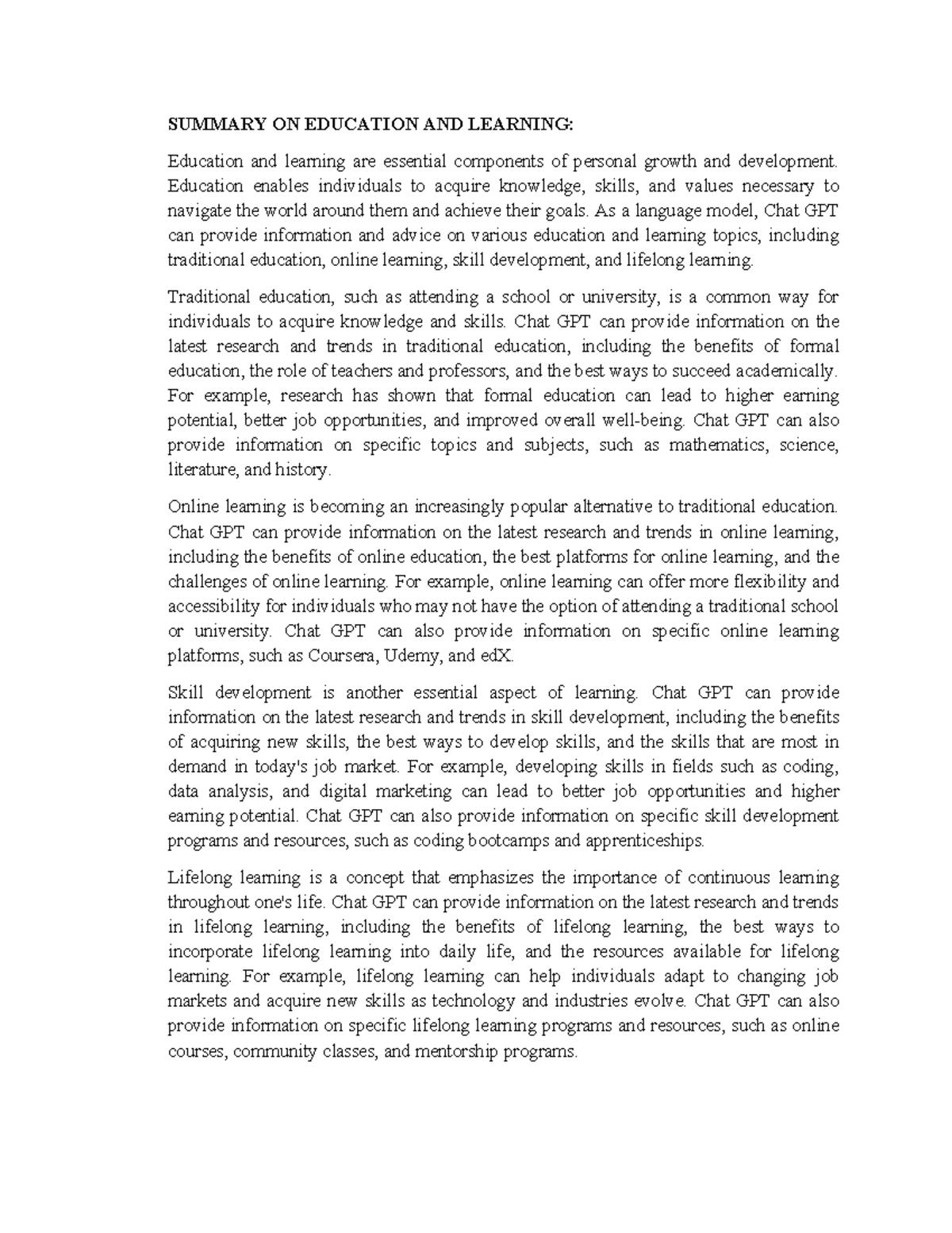 Essential Insights on Education & Learning for Growth and Development ...