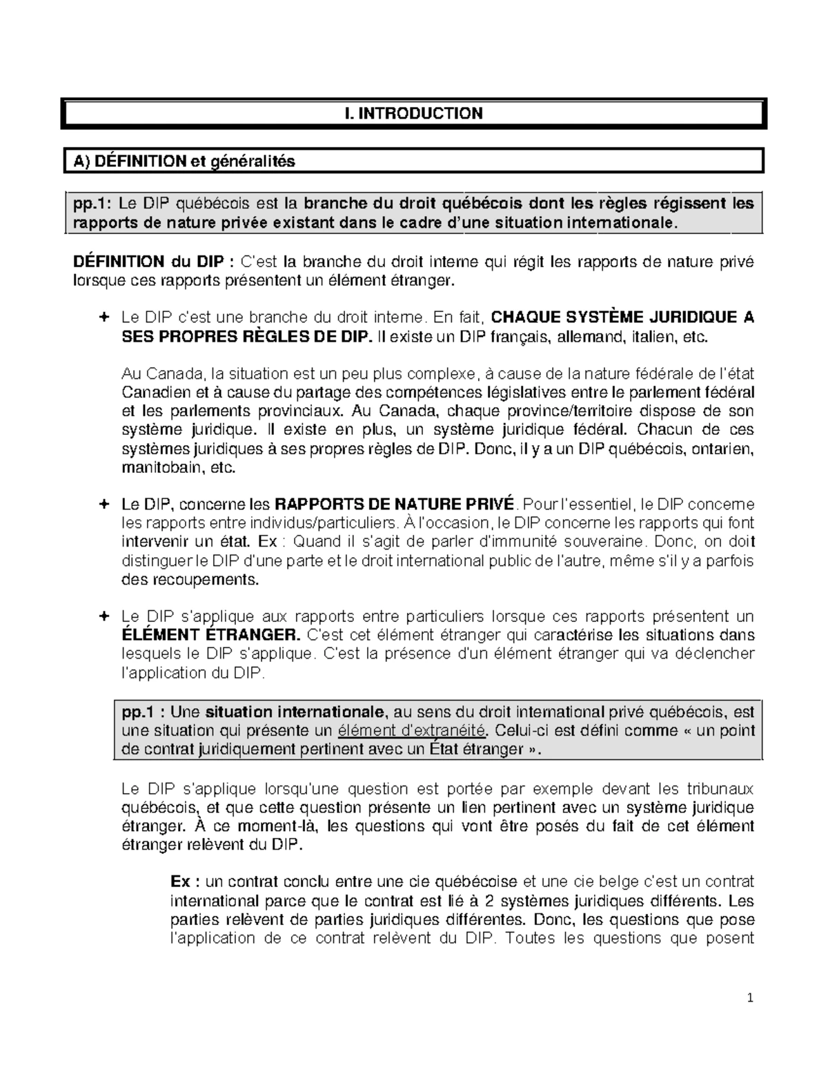 Shémas DIP - PETIT RÉSUMÉ DU PREMIER COURS - Schémas DIP Semaine 1 Le ...
