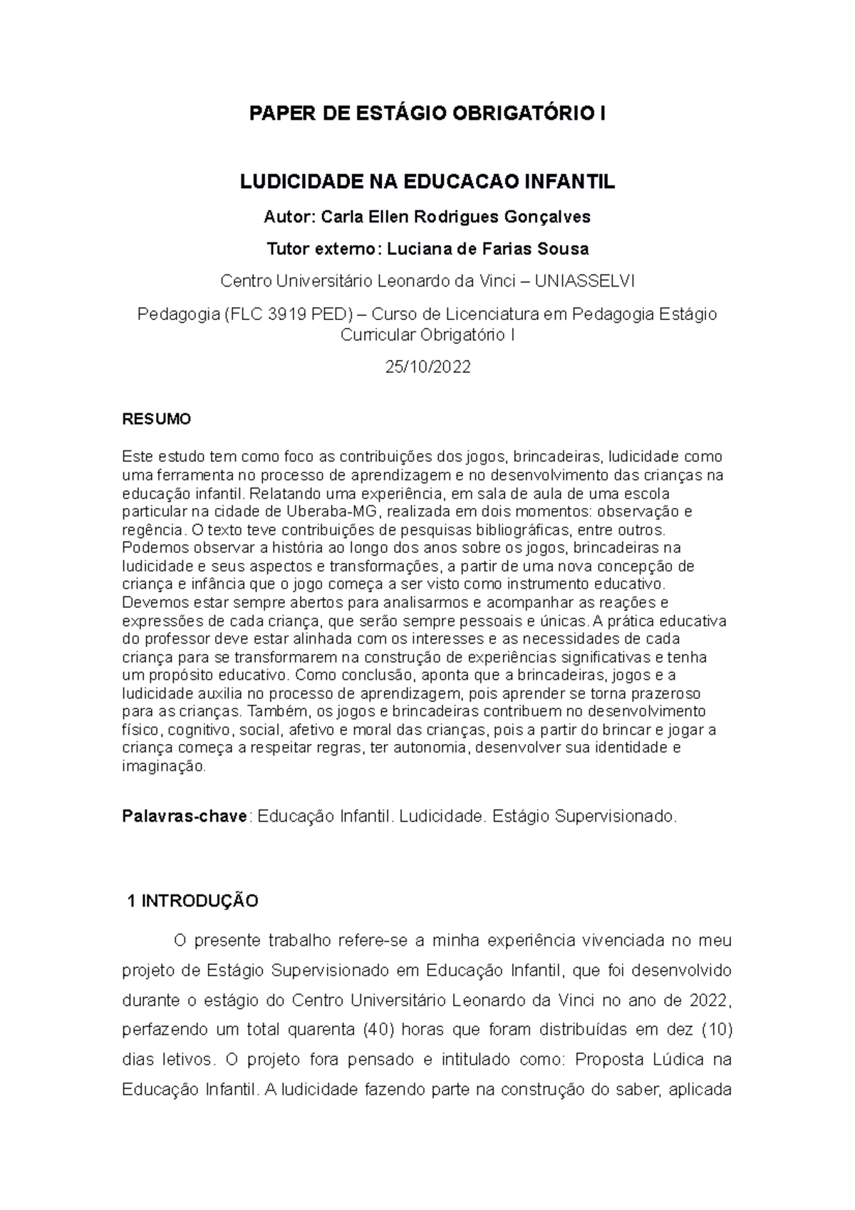 Experiência e Contribuições no Reforço Escolar: Aprendizado na Prática ...