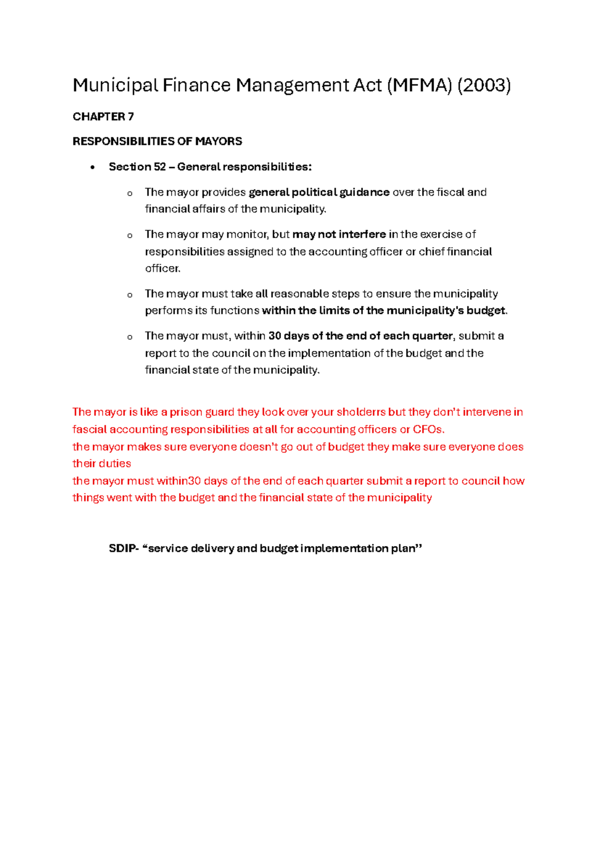 Summary of MFMA Chapters 7, 8, 12, 14, 62, 95, and 166 - Studocu