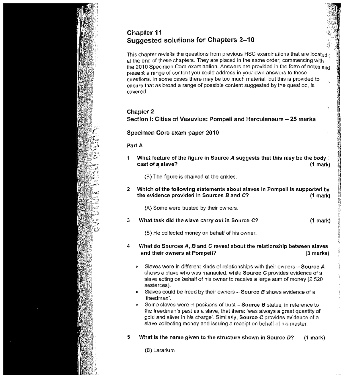 CP Pompeii 2012-2009 - Chapter 11 Suggested solutions for Chapters This ...