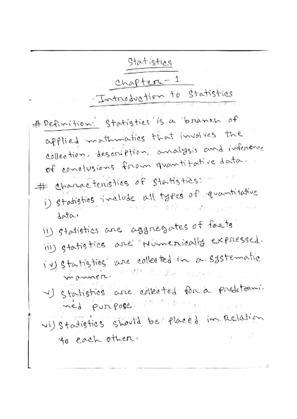 Statistics (Chapter 1) - Introduction to Statistics and Its Importance ...