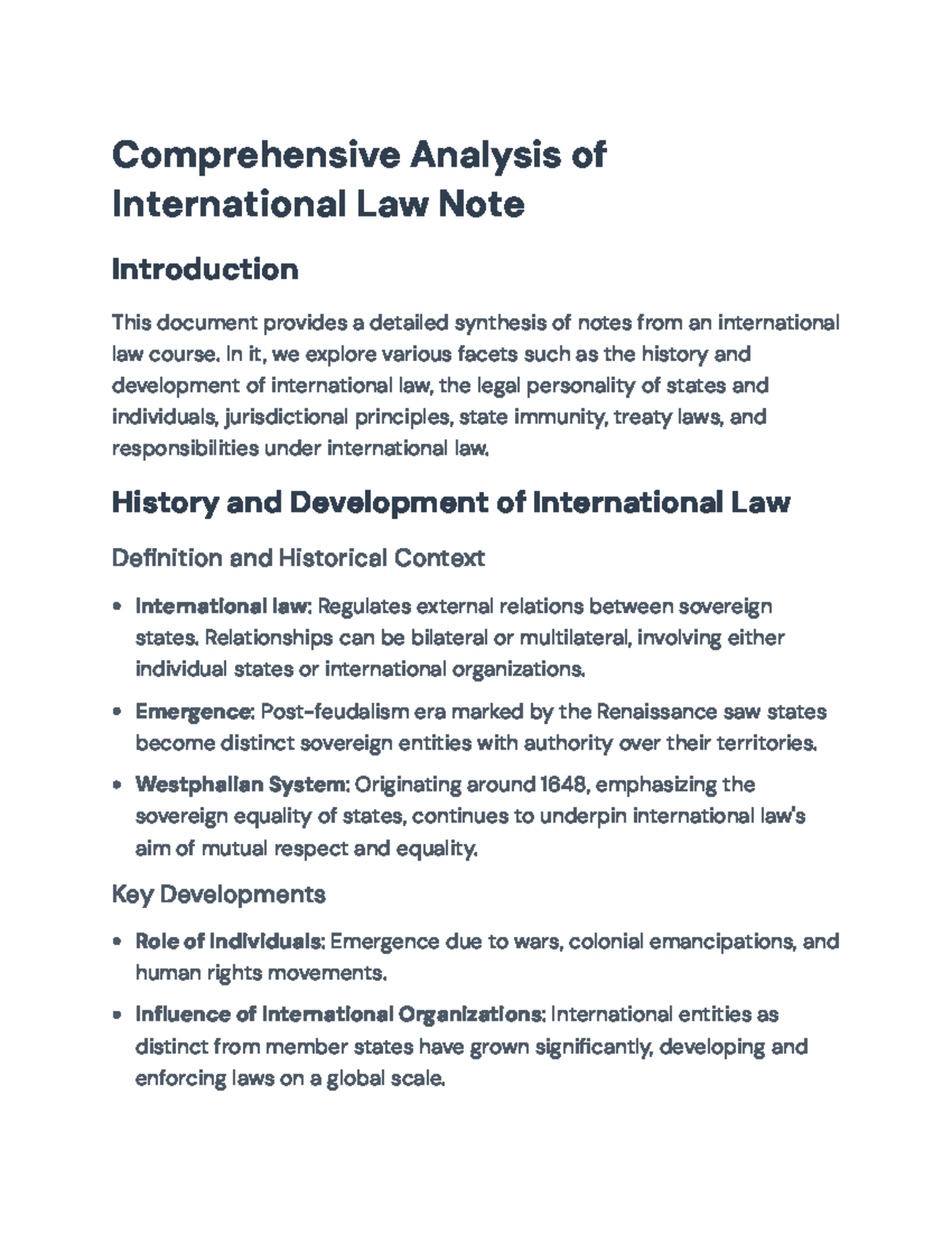 INTL 101: Overview of International Law – Key Principles & Frameworks ...