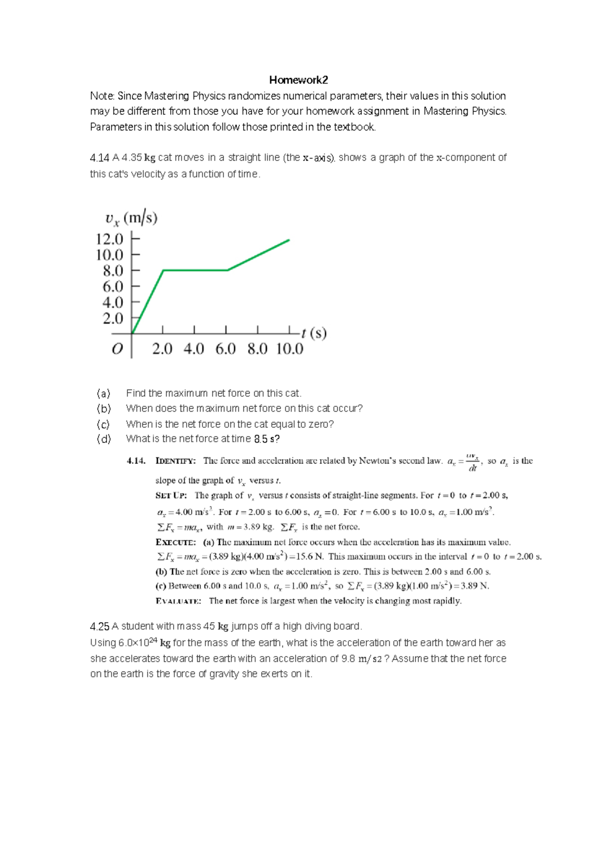 HW2 - Homework Practice Solutions in Physics Concepts - Studocu
