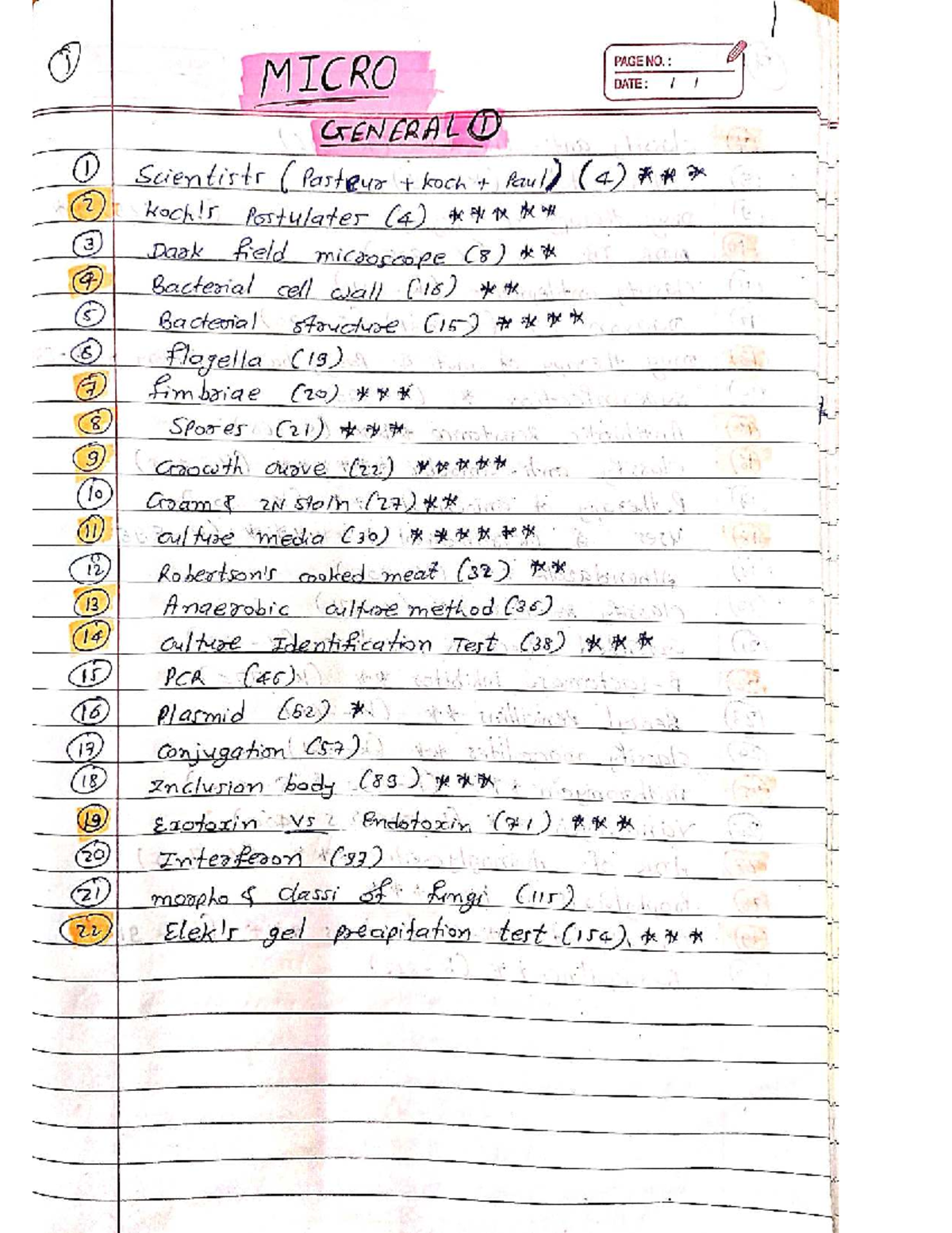 Microbiology Important Notes - MBBS Course - Studocu