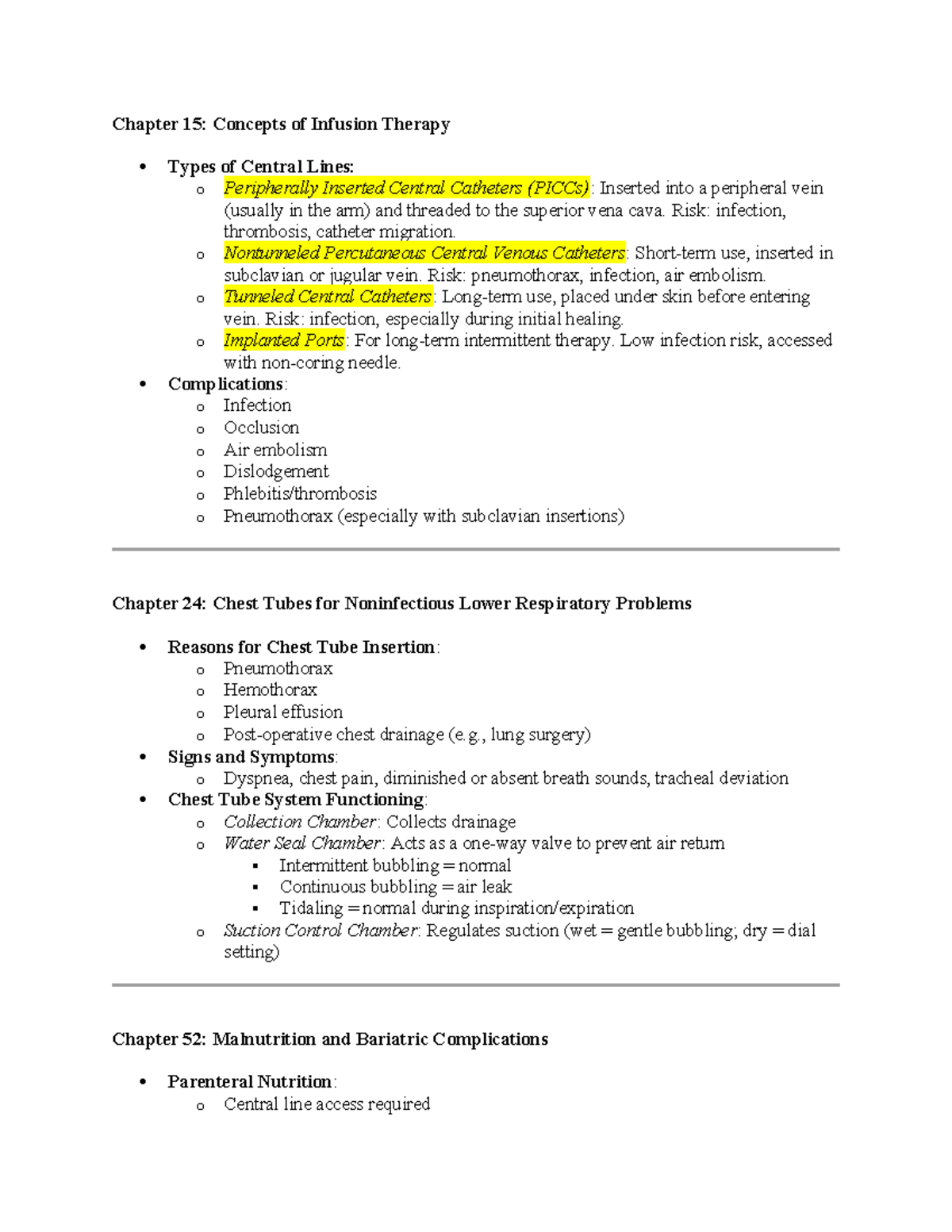 Med Surg Final Exam Study Guide: Key Concepts and Complications - Studocu