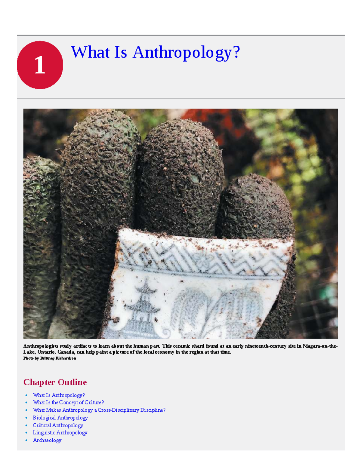 Anth 9002 Chapter 1: Introduction to Anthropology and Its Subfields ...