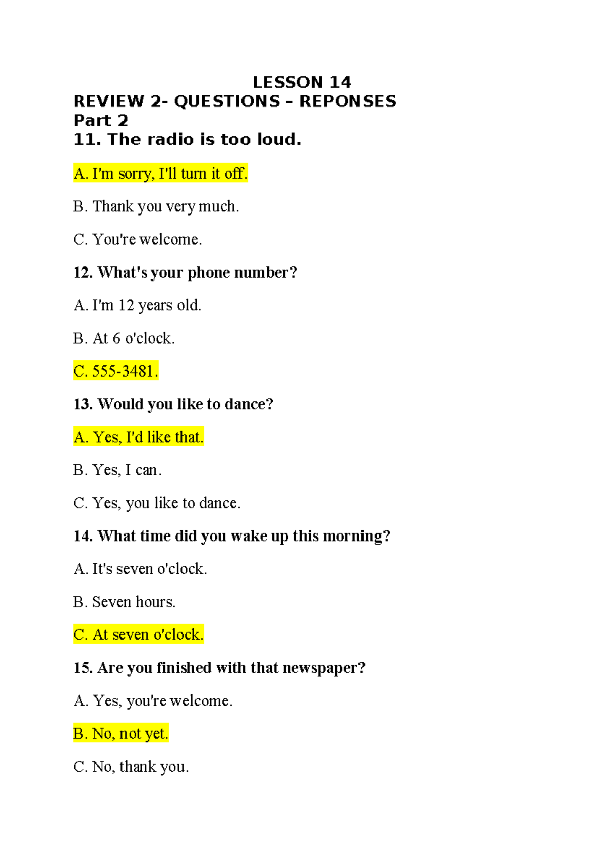 ENG 118 Lesson 14 Review Questions & Answers Part 2 - Studocu