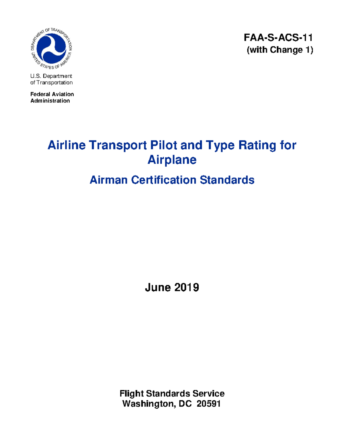FAA - ACS -11 May 10 2019 - French revolution - FAA-S-ACS- (with Change ...