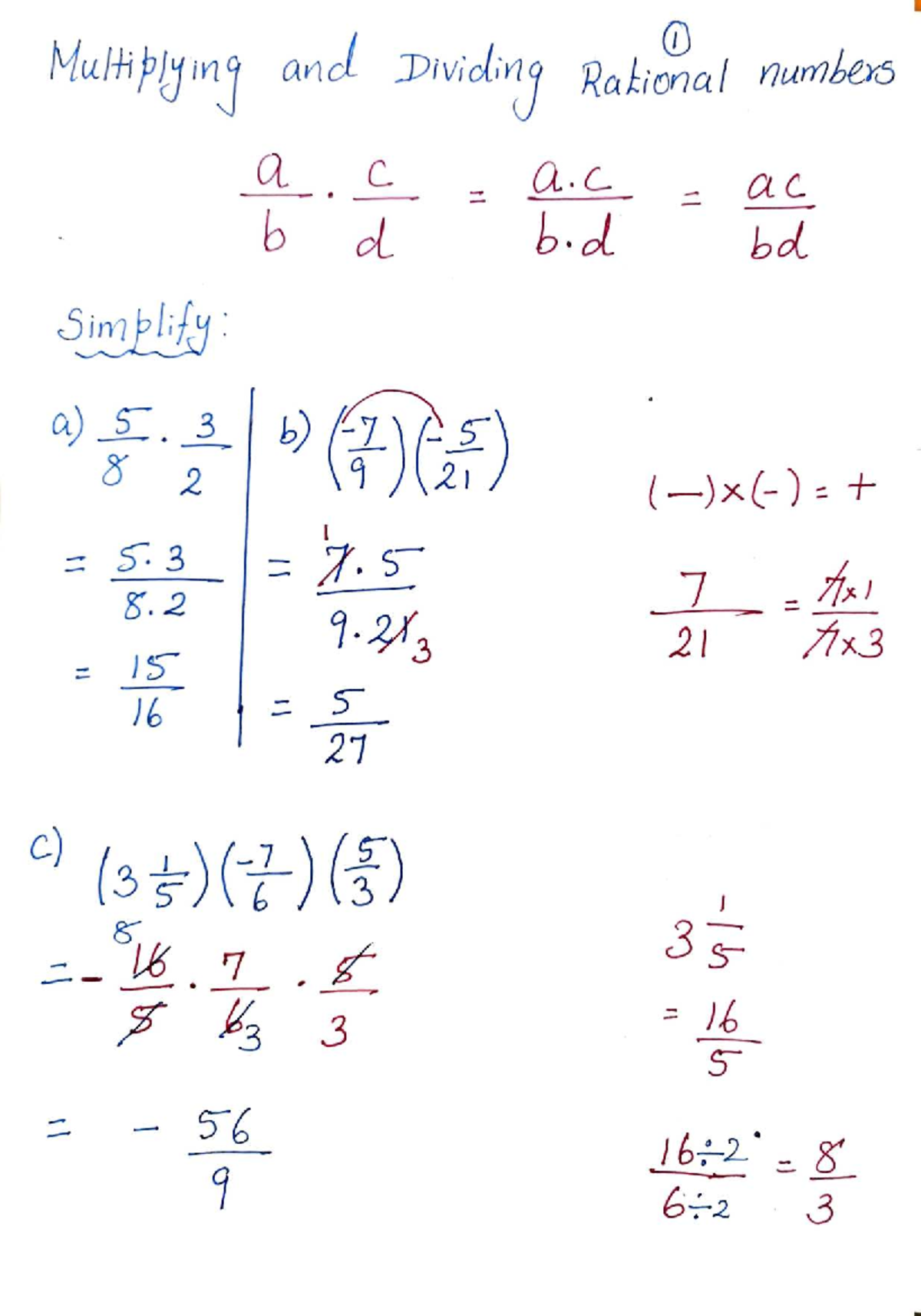 Chapter 1 Part 3: Solutions to Fraction Problems - Studocu
