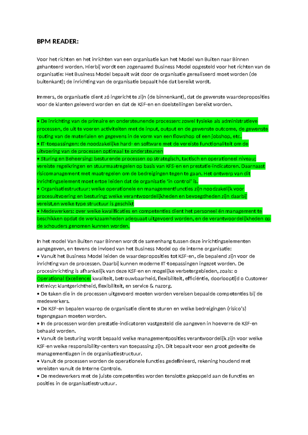 BPM3 Reader - Samenvatting Business Process Management Techniques ...