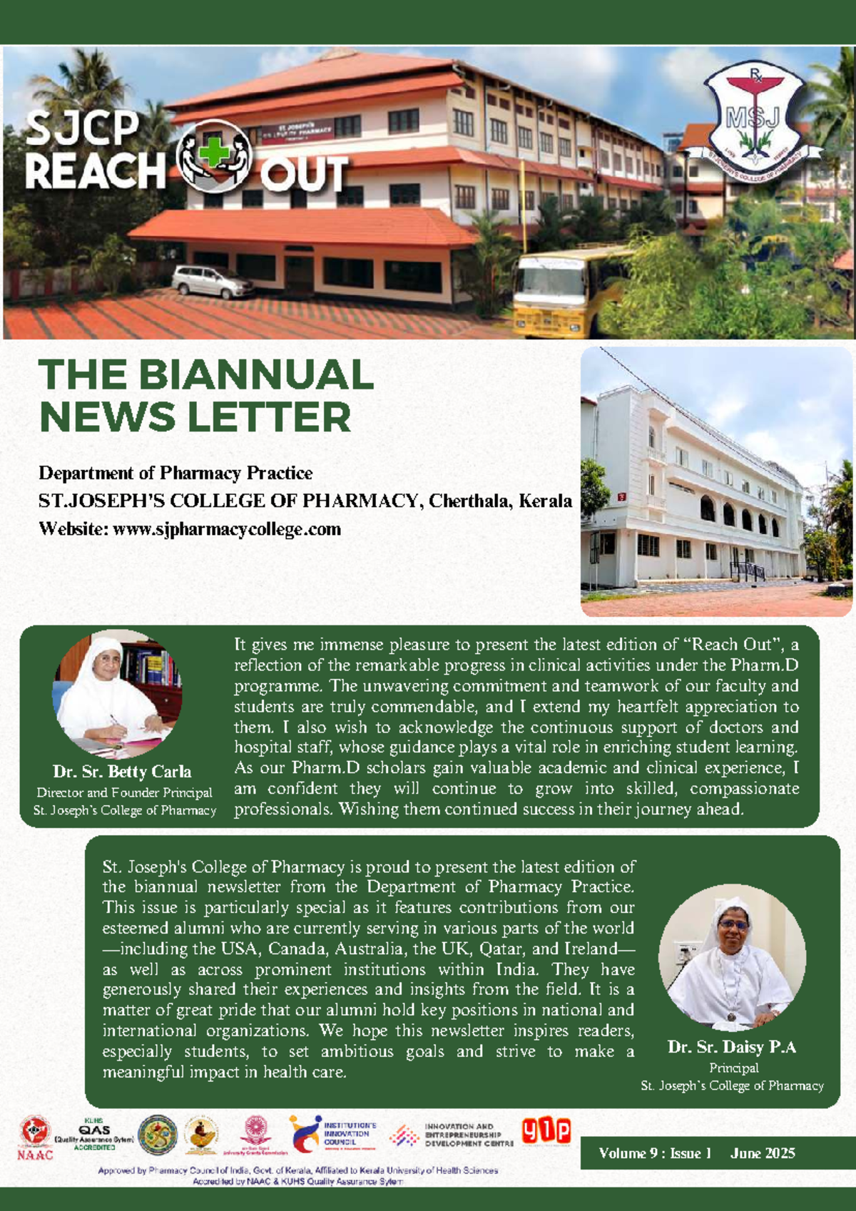 Biannual Newsletter of Pharmacy Practice - SJCP Volume 9, Issue 1 - Studocu