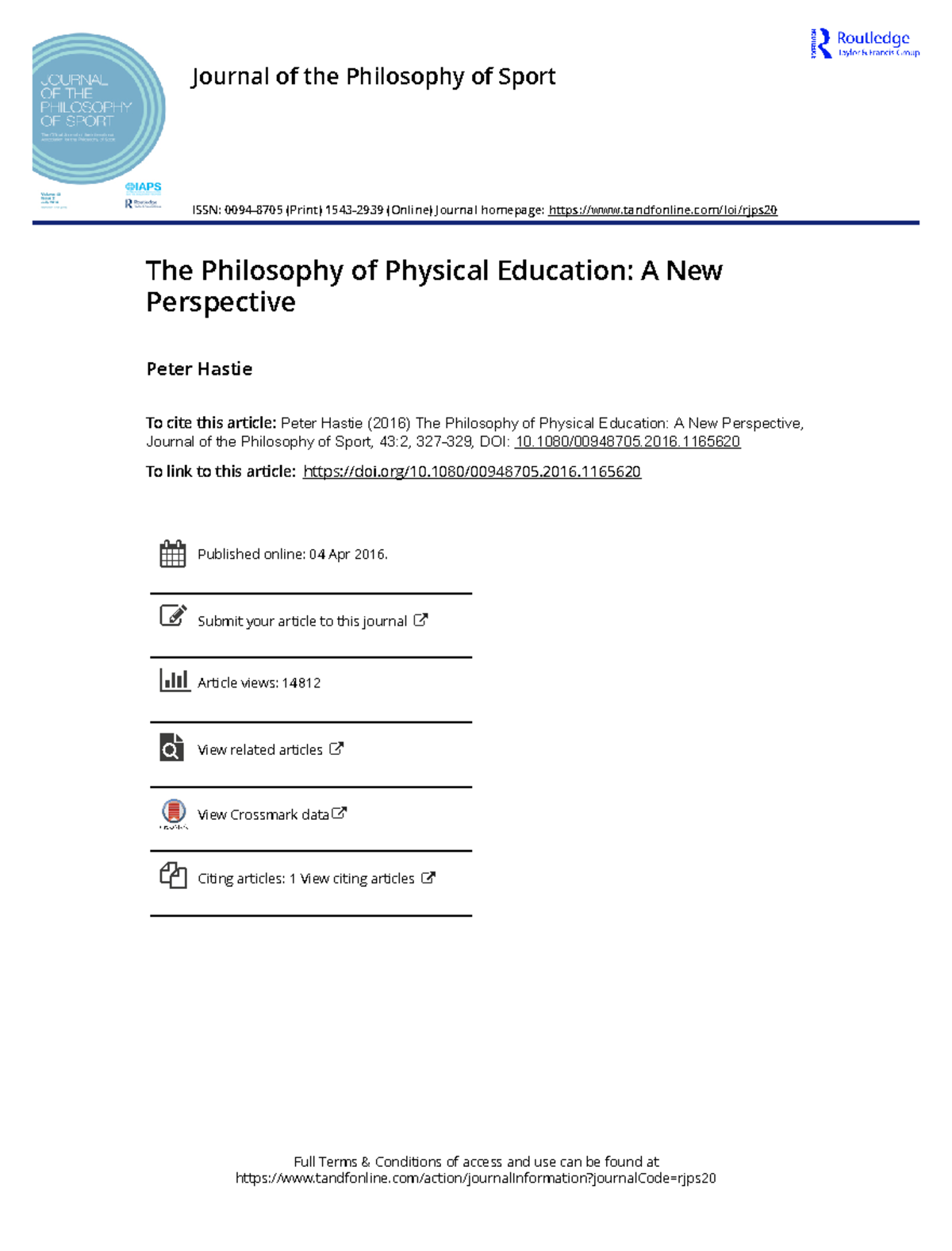The Philosophy of Physical Education (PHED 101): A Comprehensive Review ...