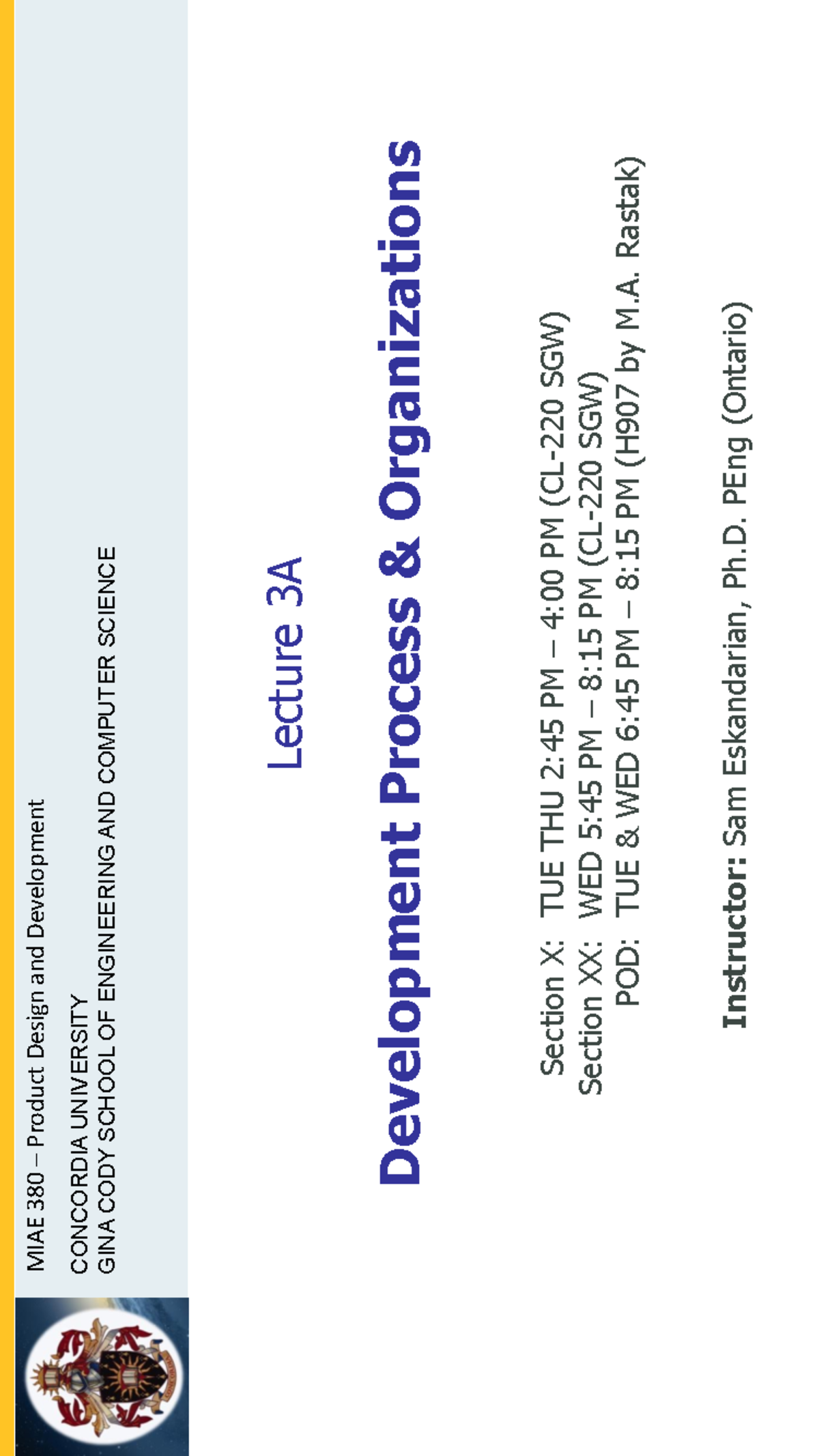 MIAE 380 Lecture Notes: Week 3A Development Process Organizations - Studocu