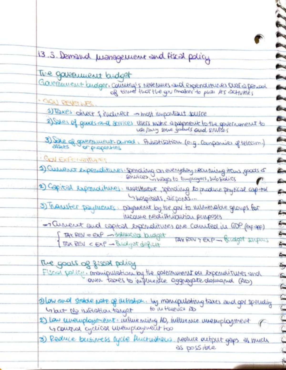 Demand Management and Fiscal Policy -t-:...:-=-____________ .!:-.. -t ...