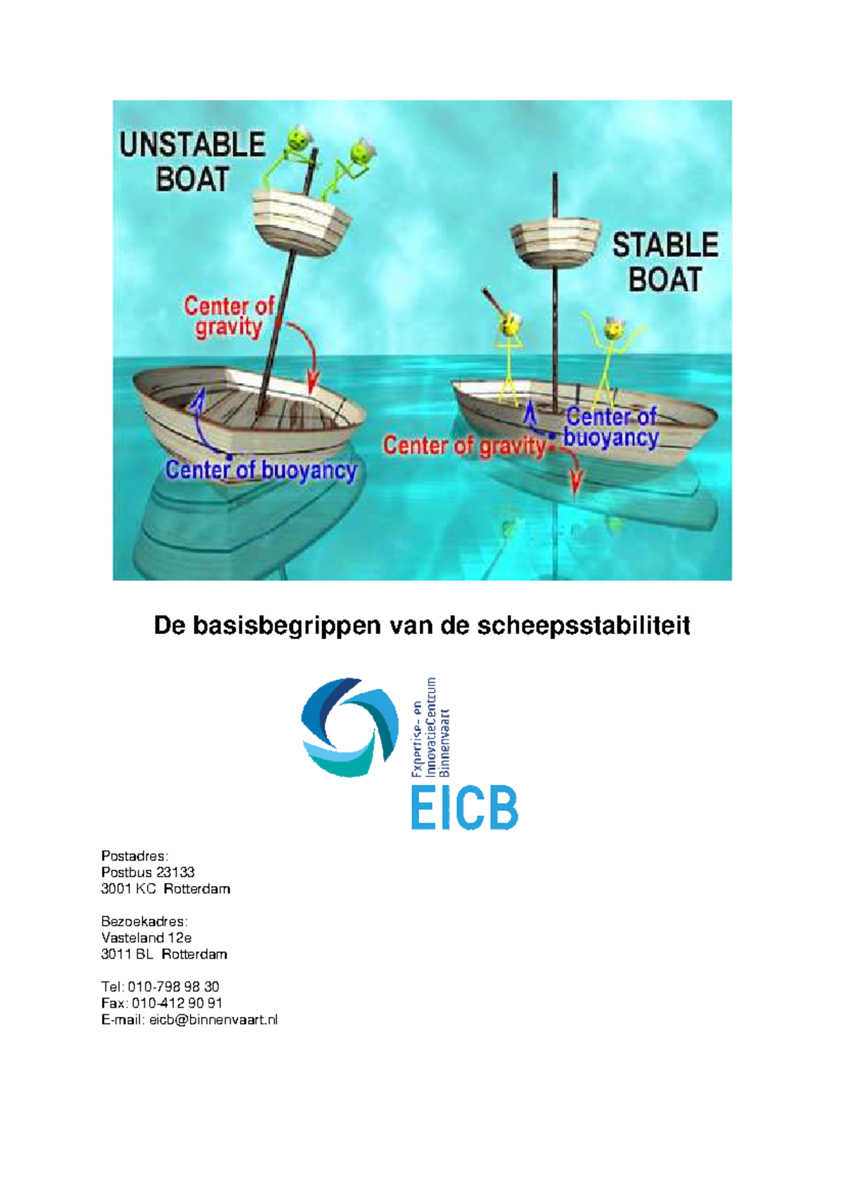 EICB Syllabus: Basisbegrippen van Scheepsstabiliteit - Studeersnel