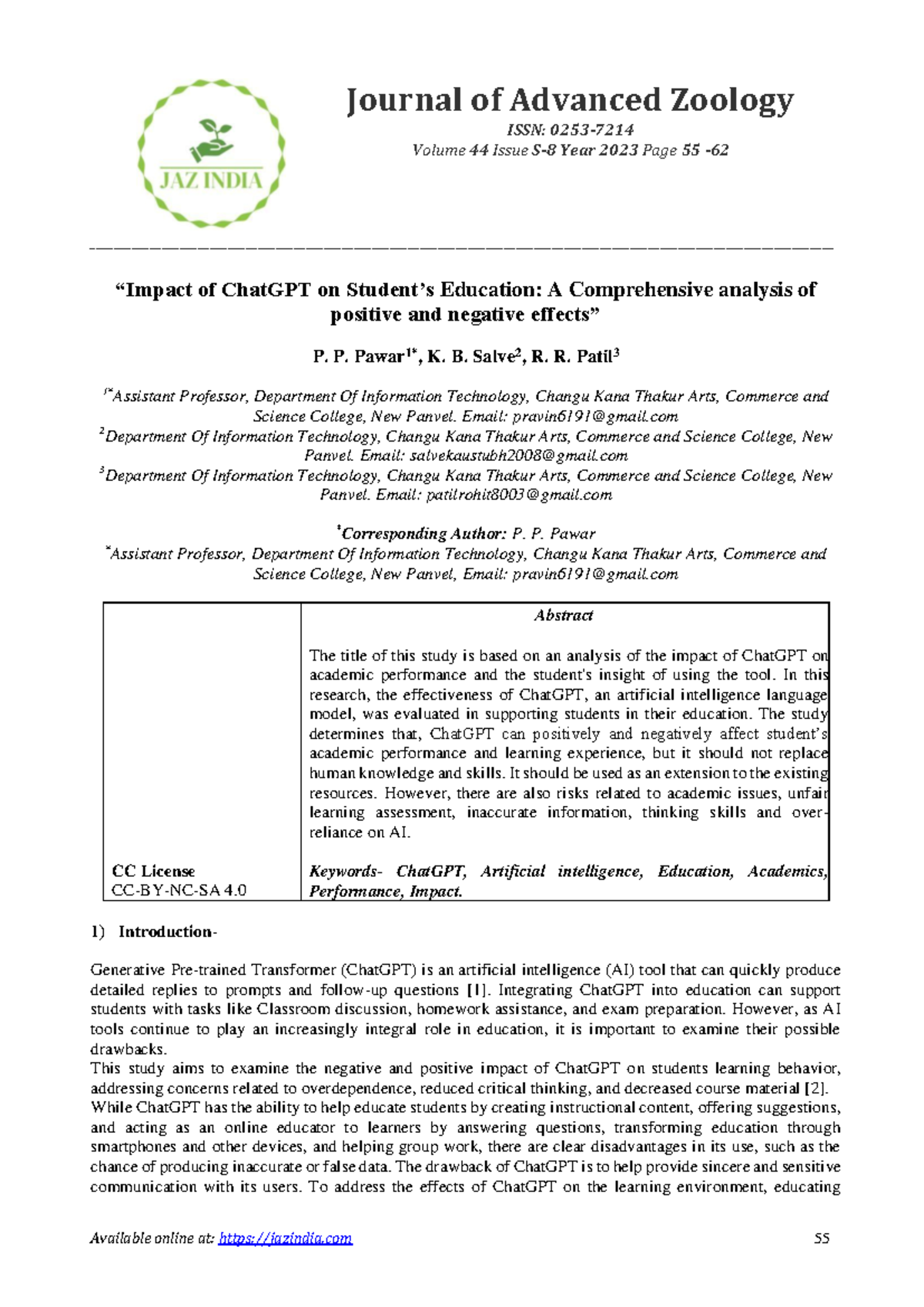 Impact of ChatGPT on Education: A Comprehensive Analysis of Pros & Cons ...