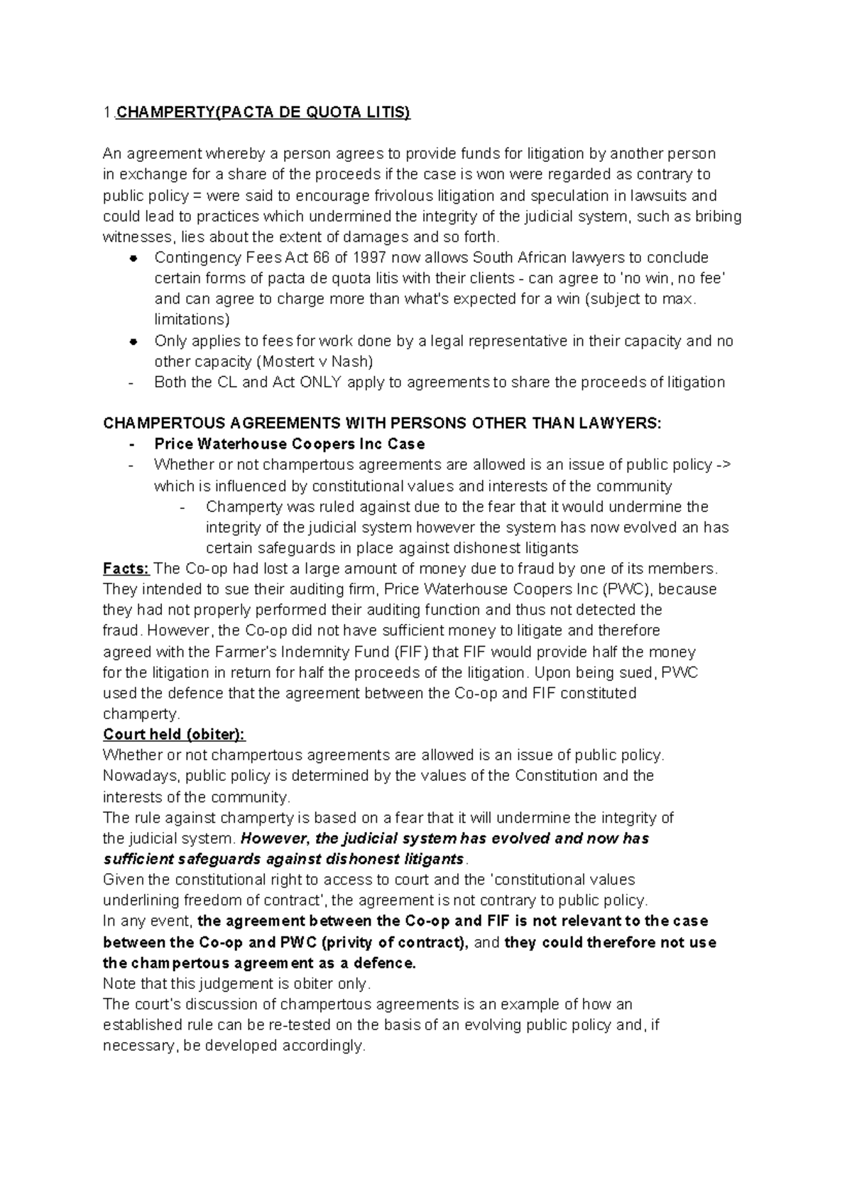 Common Law Illegality Rules: Champerty & Restraints of Trade Explained ...