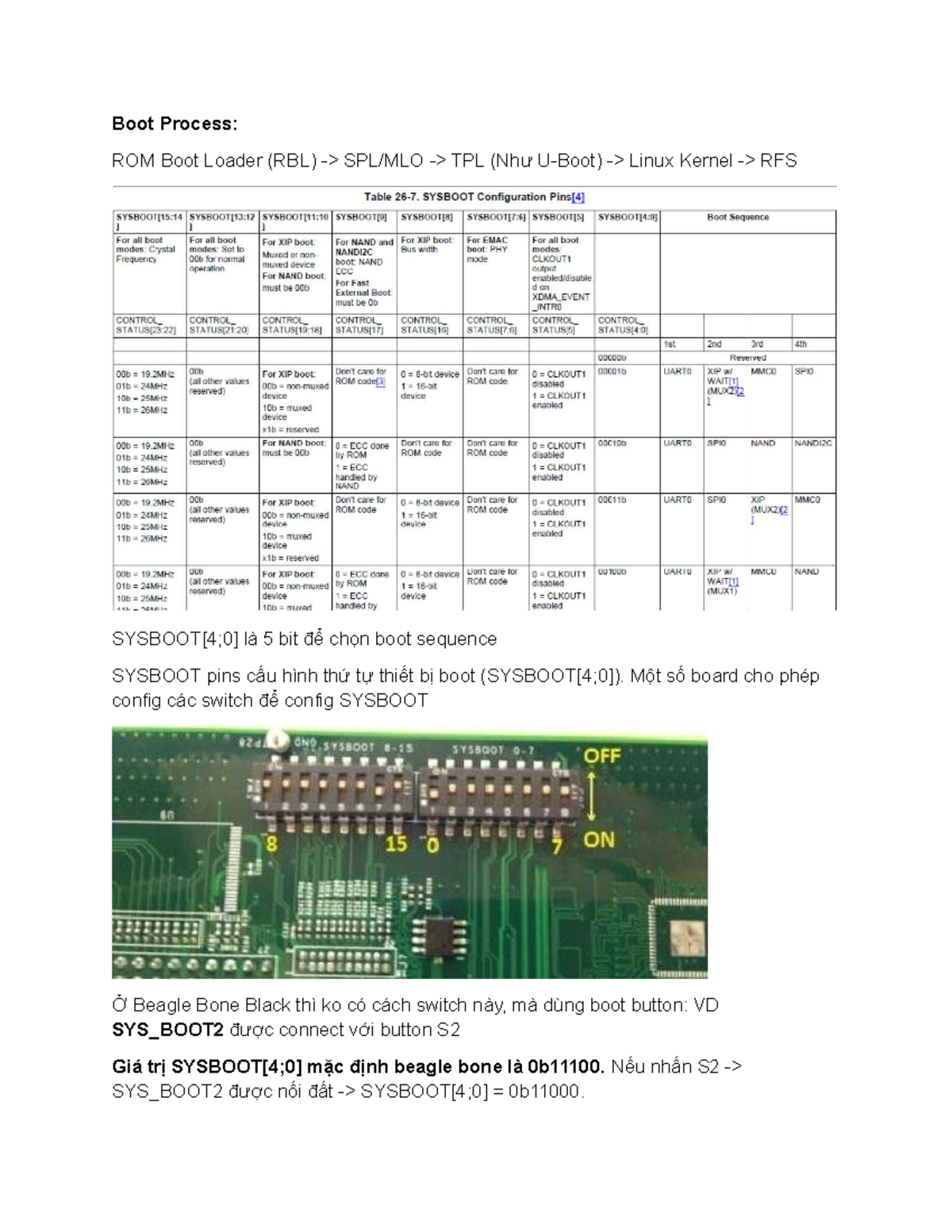 Boot Process: ROM Boot Loader (RBL) for KTVXL - Studocu