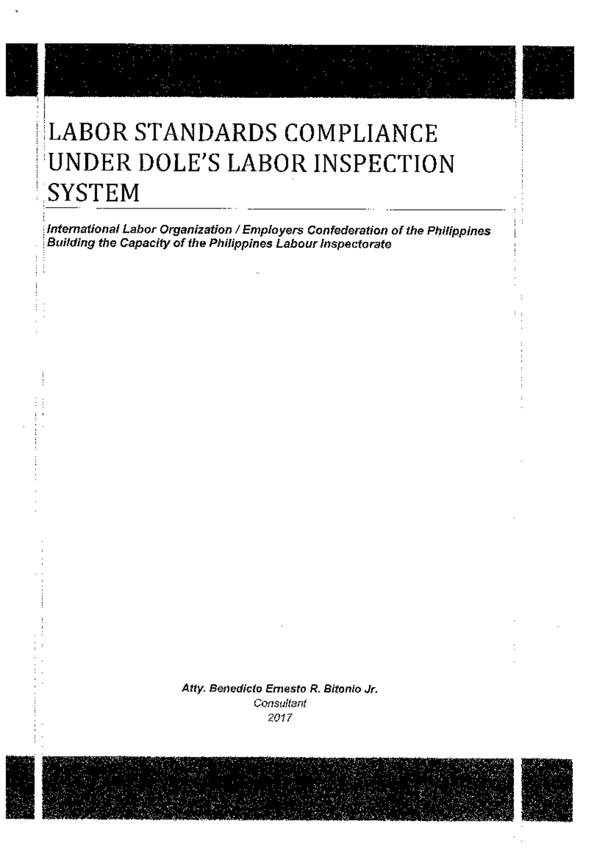 WCMS 763736 - Labor Standards Compliance & Inspection Overview - Studocu