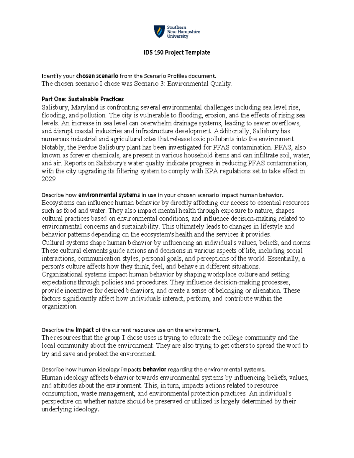 IDS 150 Project - Module 5 Draft: Environmental Quality ...
