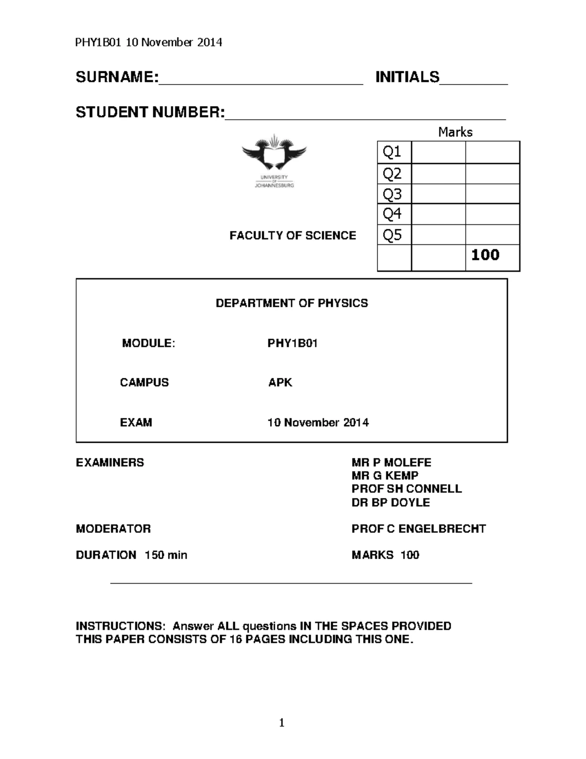 Physics 1B (PHYE0B1) Comprehensive Study Guide 2019 - Studocu