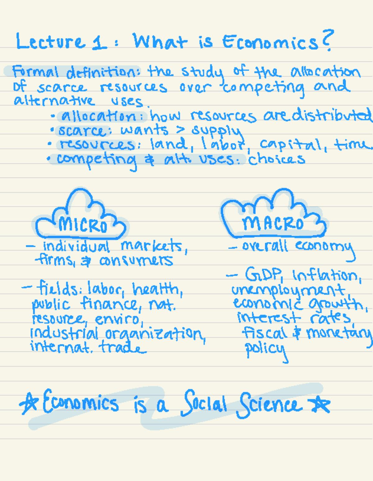 Econ 101: Exam 1 Lecture Notes on Economics Concepts and Models - Studocu
