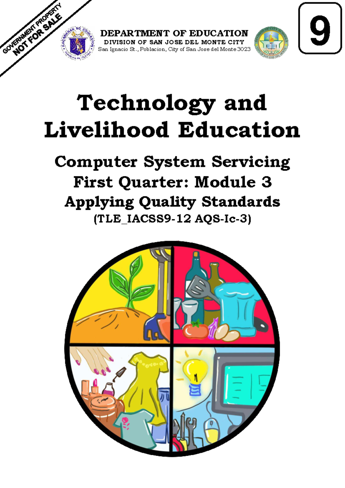 TLE9 Computer System Servicing: Module 3 - Applying Quality Standards ...