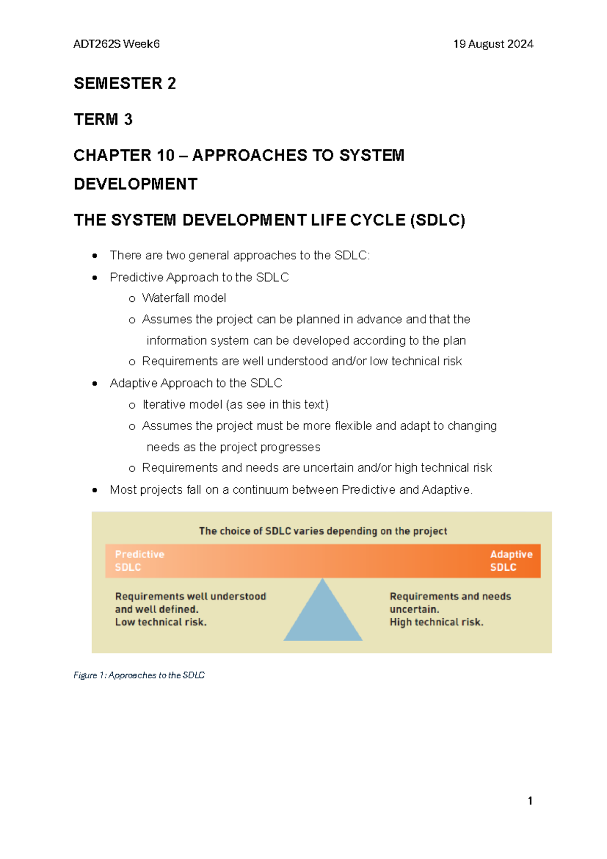 ADT262S Term3 Week6 Notes - SEMESTER 2 TERM 3 CHAPTER 10 – APPROACHES ...