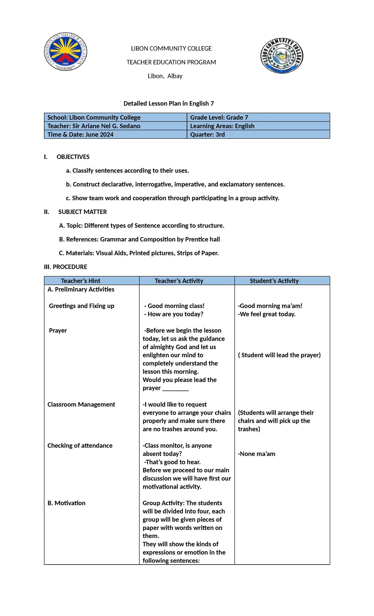 Handouts L1: Chapter 3 on Informative, Persuasive, & Argumentative Comm ...