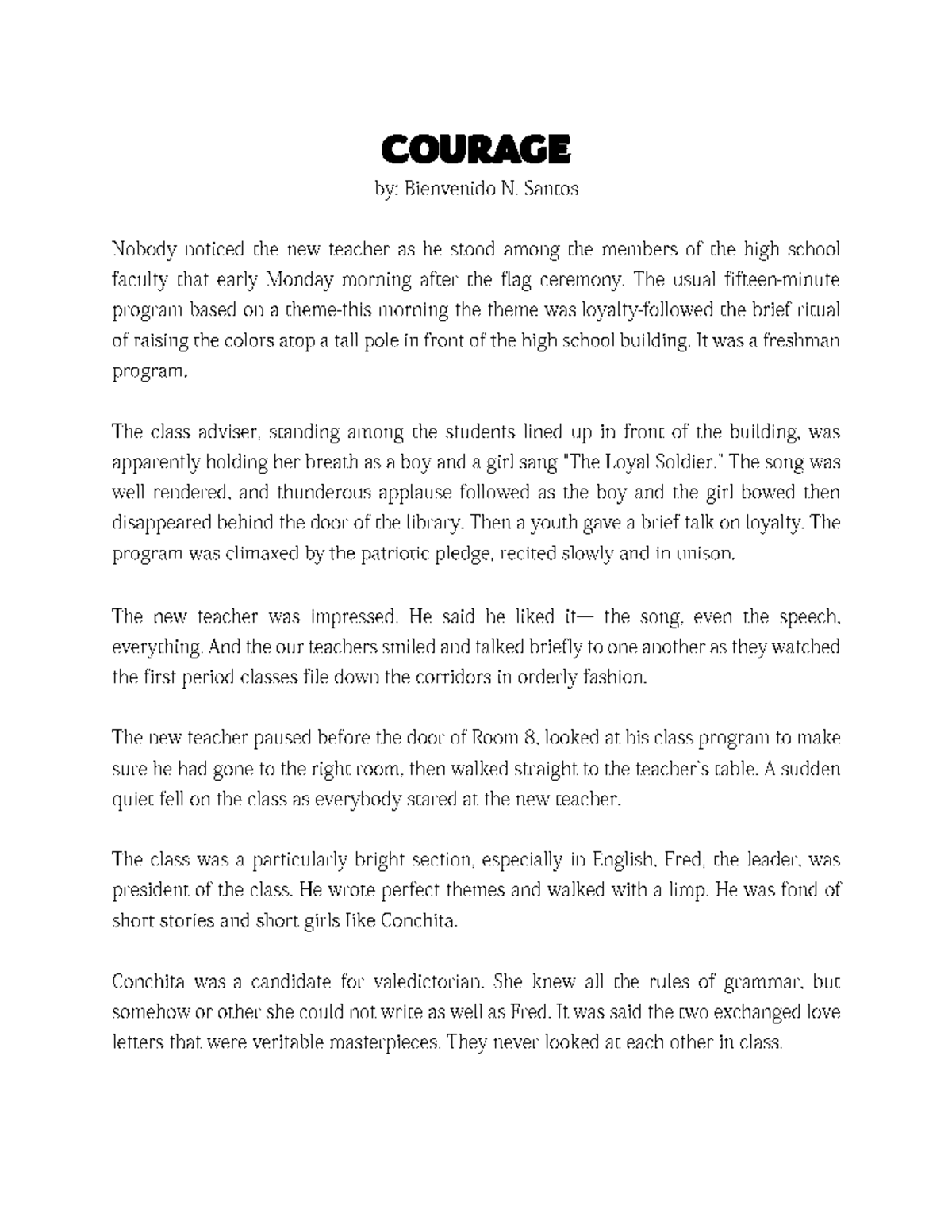 Courage: An Exploration of Its Importance in Life - Studocu