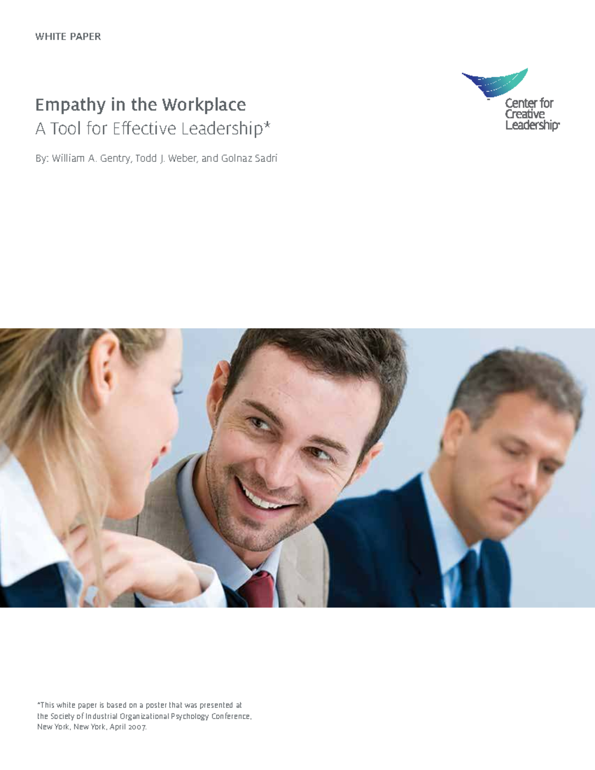 Empathy in the Workplace: A White Paper on Leadership Effectiveness ...