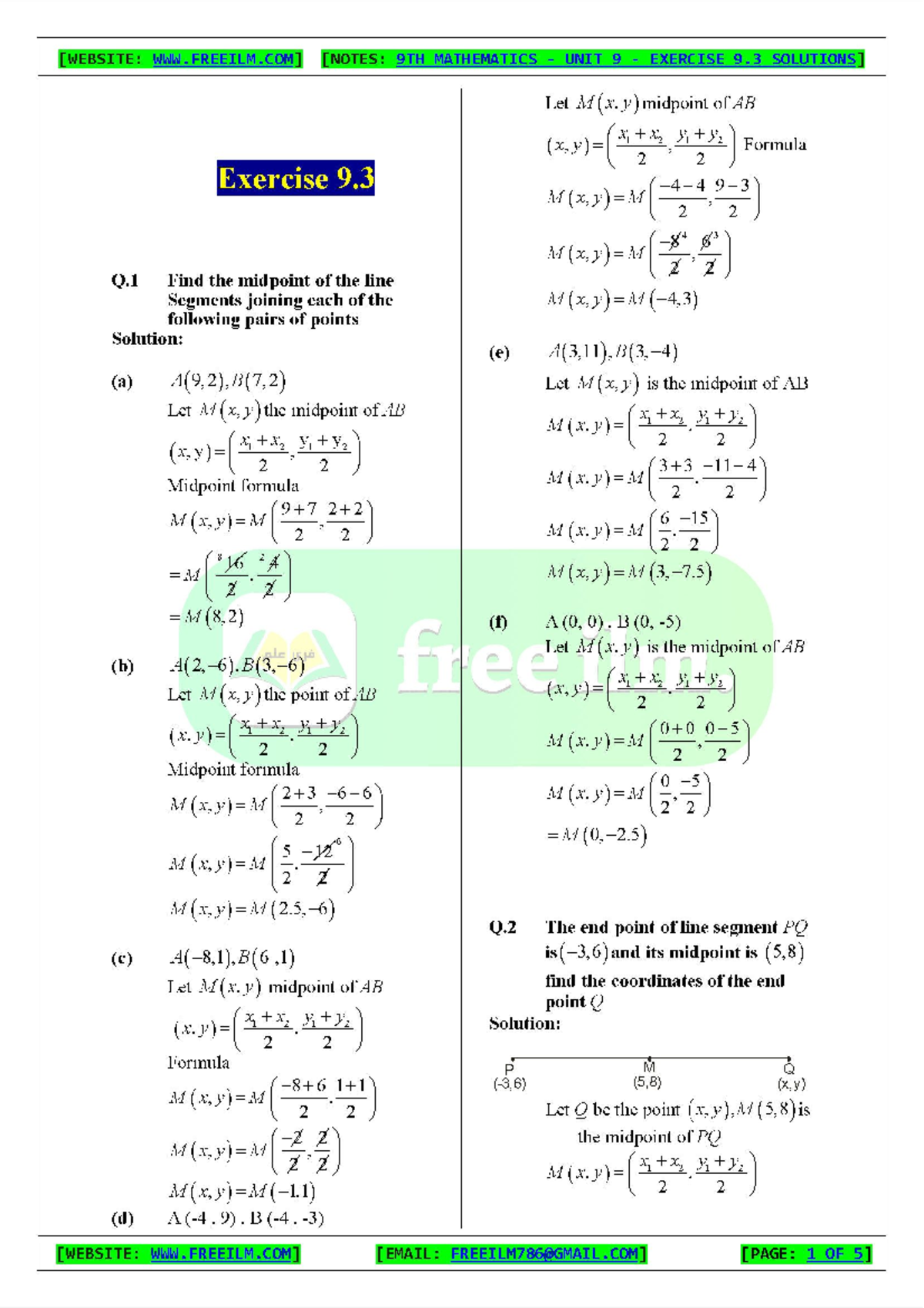 9th Math, Ch 9, Ex 9 - czdasd - WEBSITE: NOTES: 9TH MATHEMATICS UNIT 9 ...